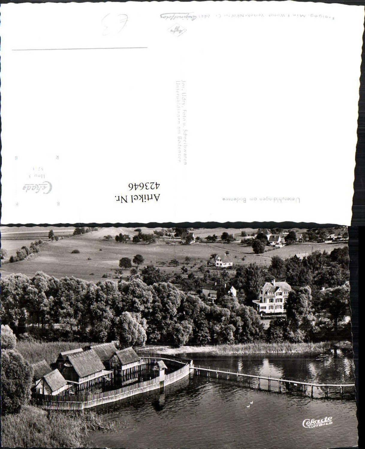 423646,Unteruhldingen am Bodensee Pfahlbauten Fliegeraufnahme