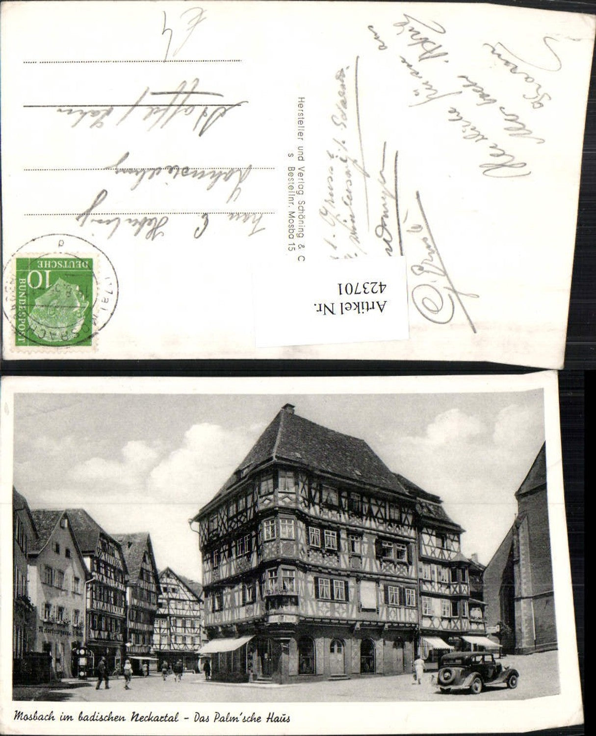 423701,Mosbach im Neckartal Das Palmsche Haus Gebäude