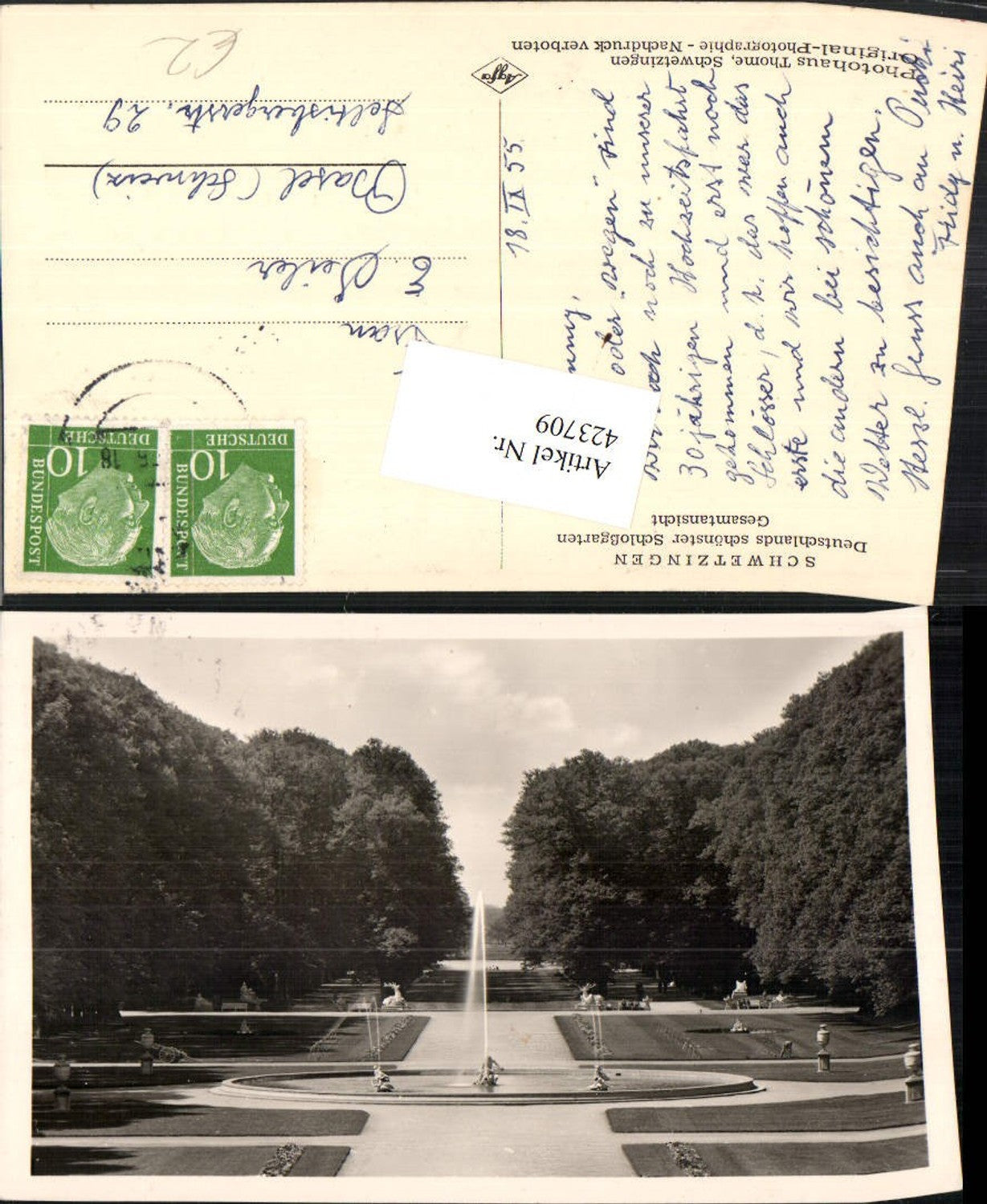 423709,Schwetzingen Schlossgarten Brunnen Fontäne