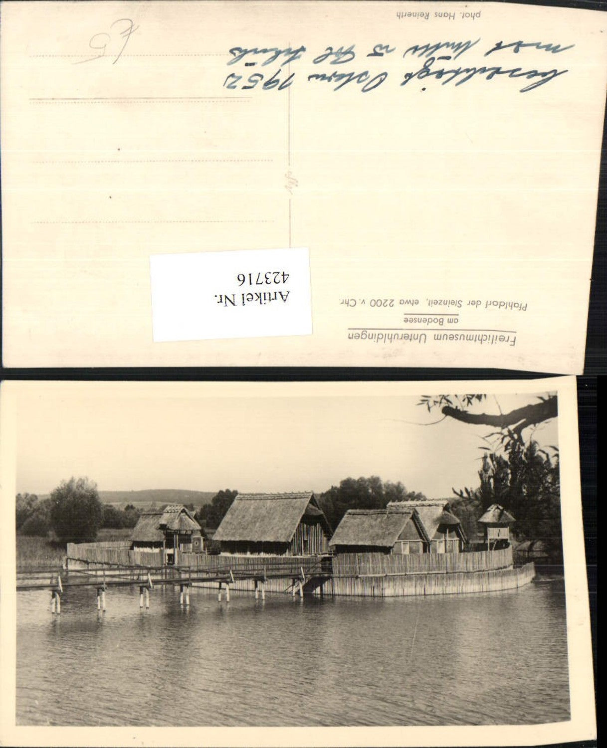 423716,Unteruhldingen am Bodensee Freilichtmuseum Pfahldorf der Steinzeit