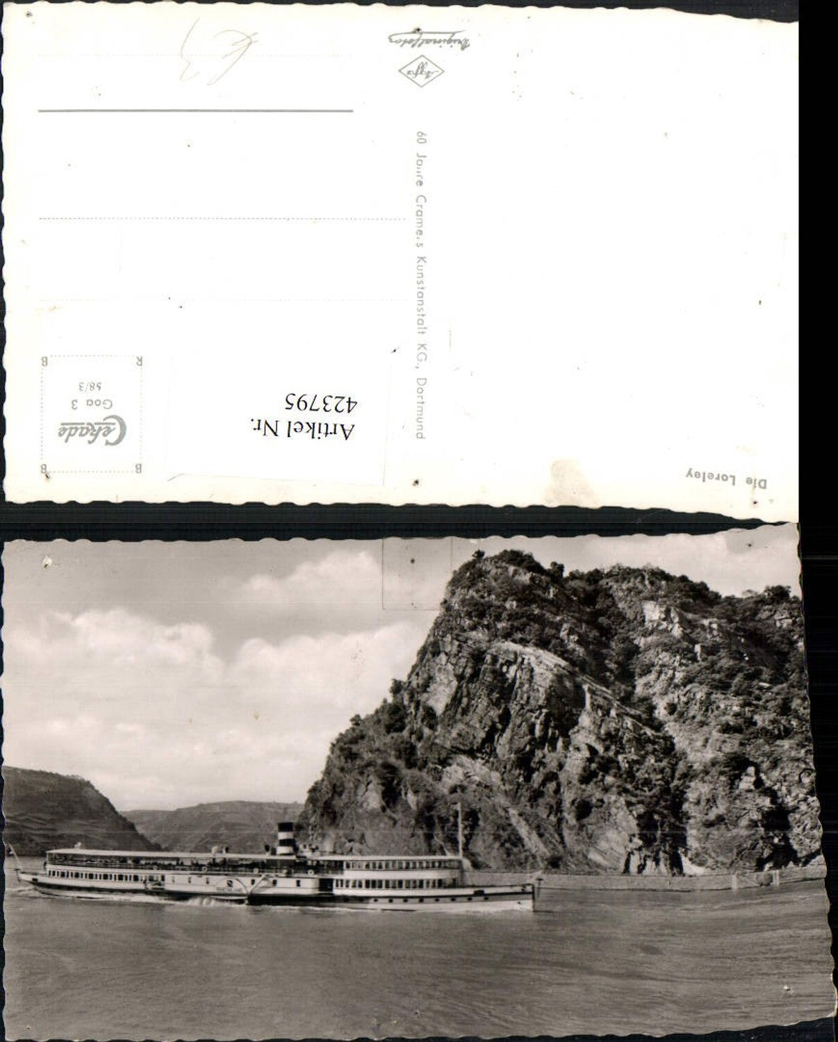 423795,Loreley Felsen b. St. Goarshausen Dampfer Schiff