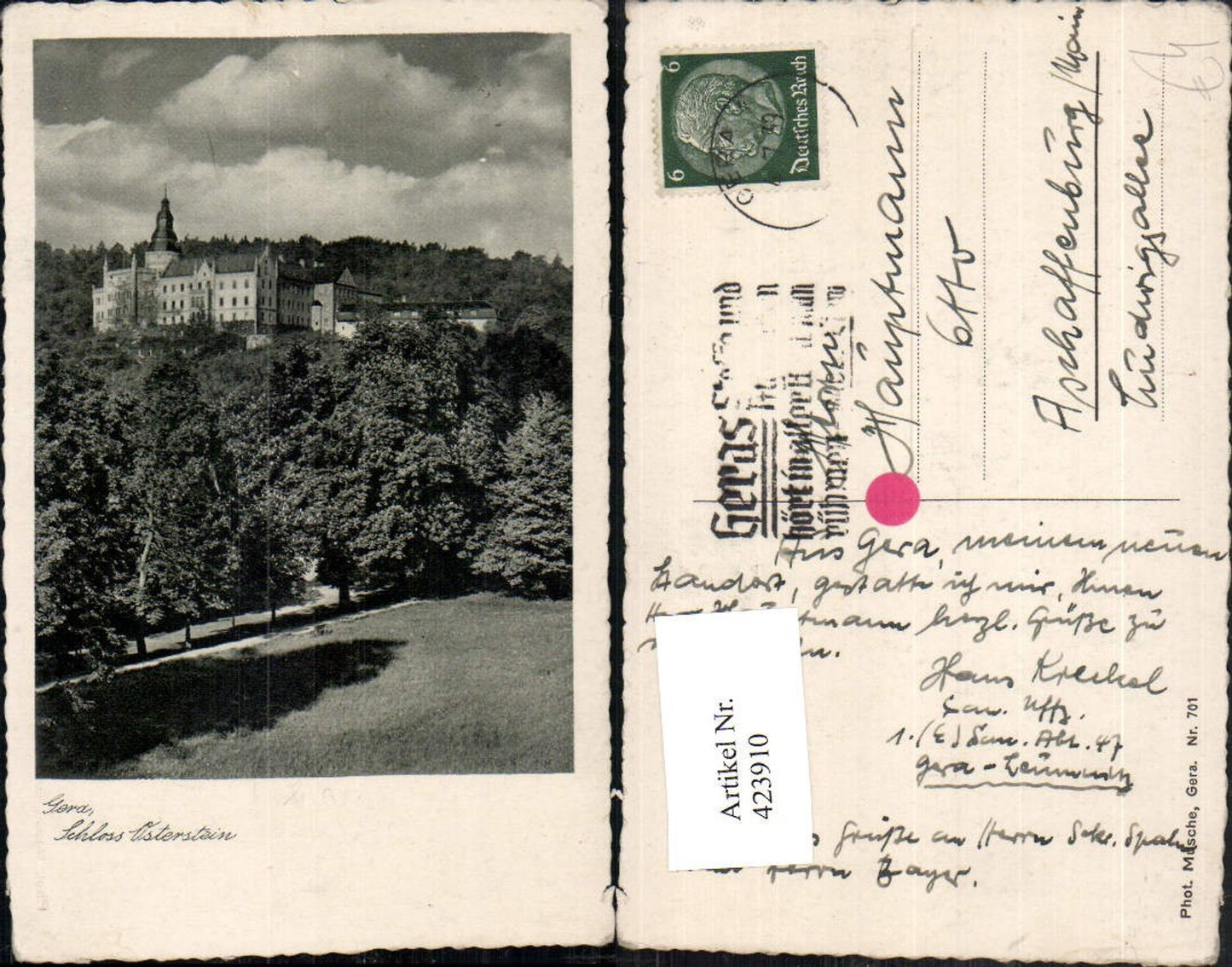 423910, Gera Osterstein Castle
