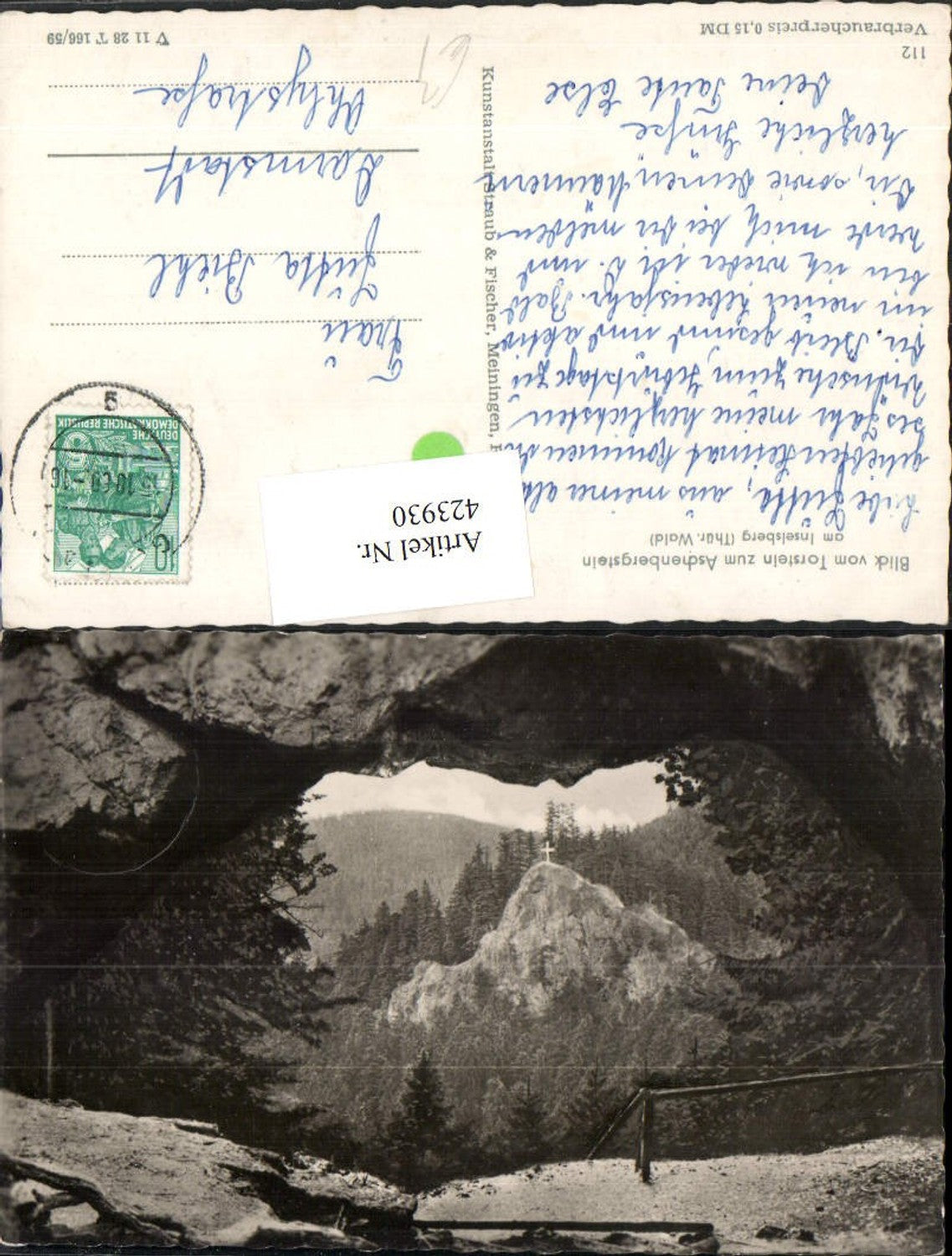 423930,Blick vom Torstein b. Tabarz zum Aschenbergstein am Inselsberg