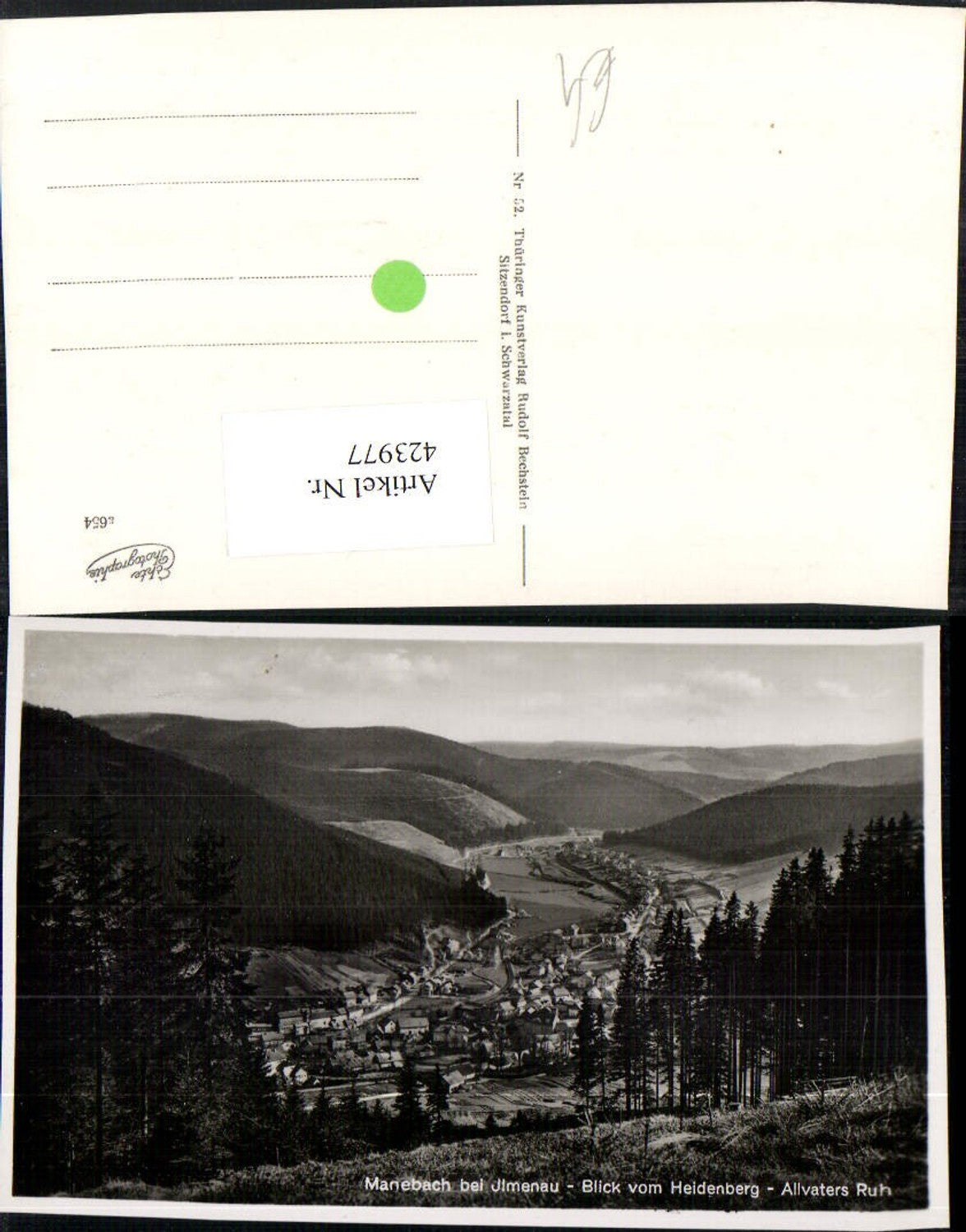 423977, Manebach near Ilmenau, view from Heidenberg