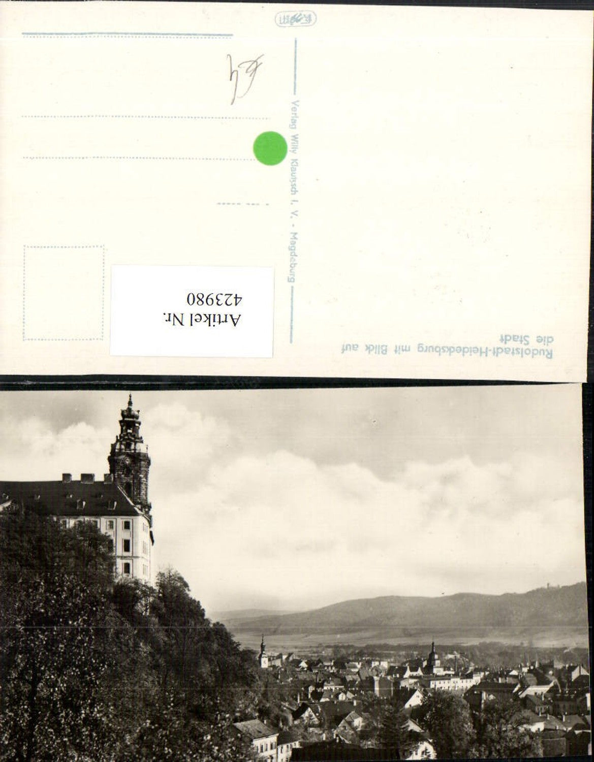 423980,Rudolstadt Teilansicht Heidecksburg Burg