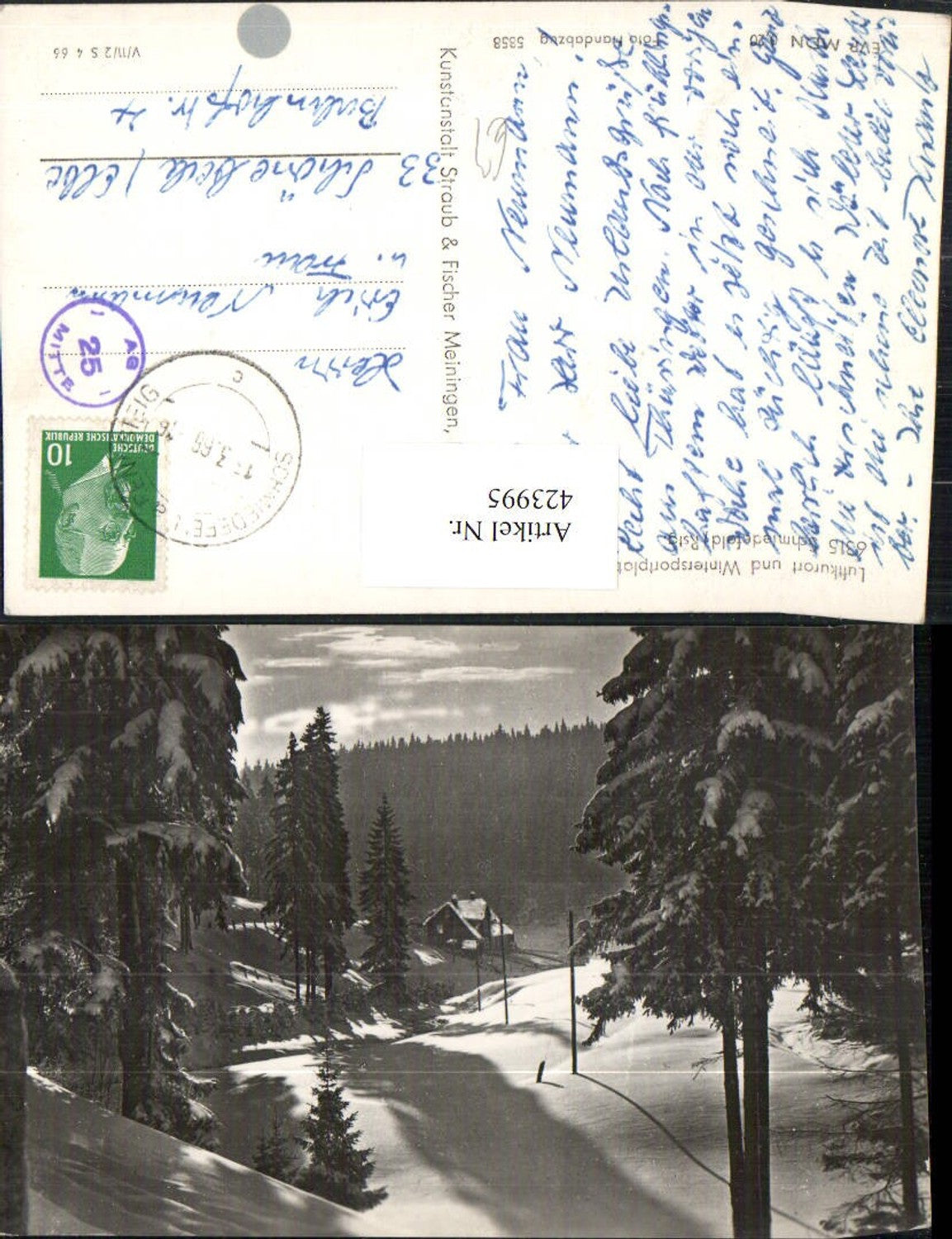423995,Schmiedefeld am Rennsteig Winterlandschaft Wald