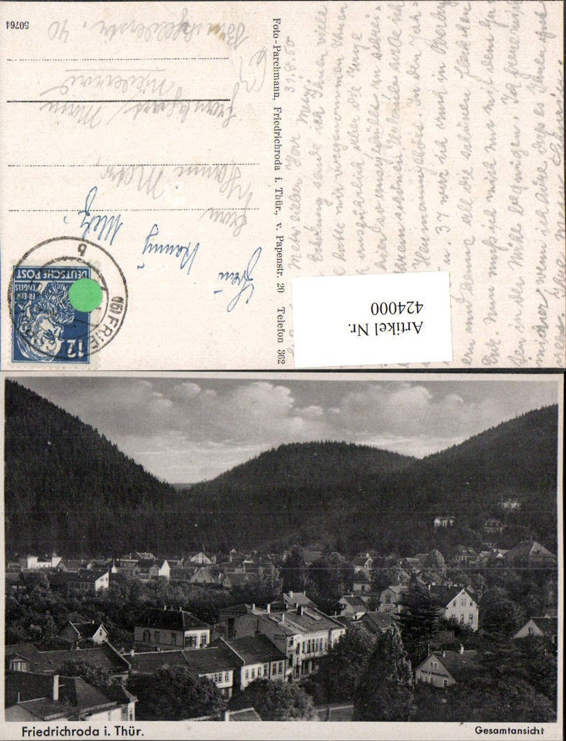 424000,Friedrichroda Teilansicht
