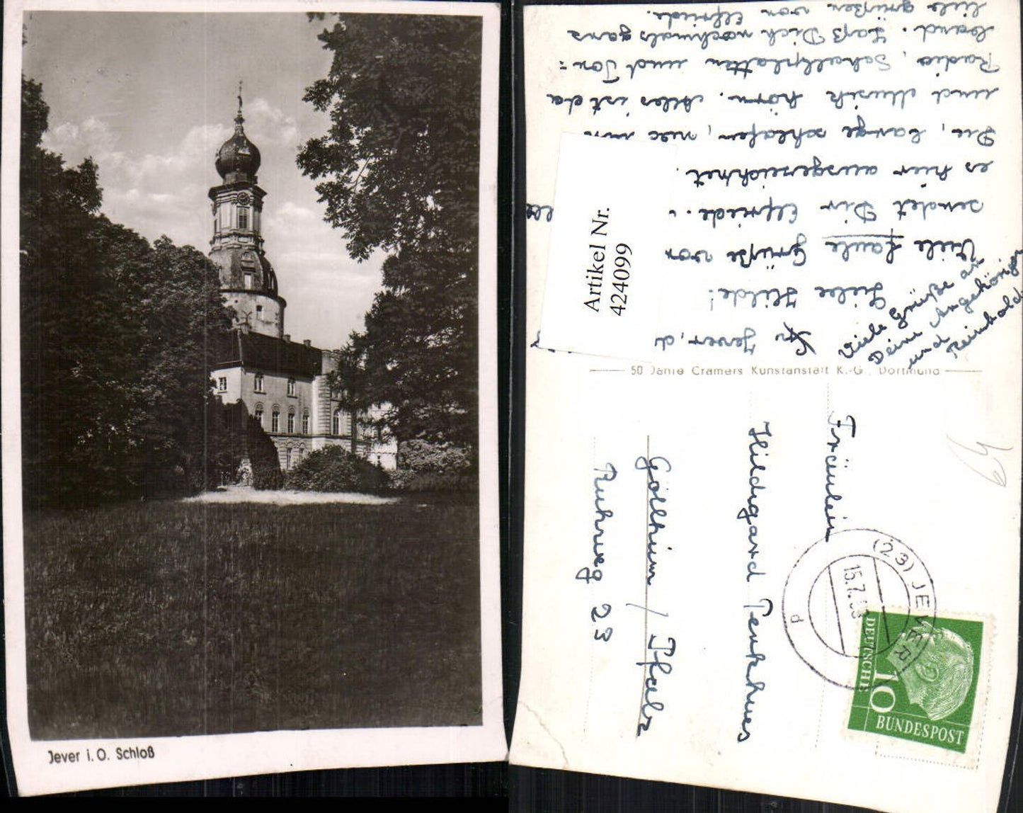 424099,Jever in Ostfriesland Schloss Turm