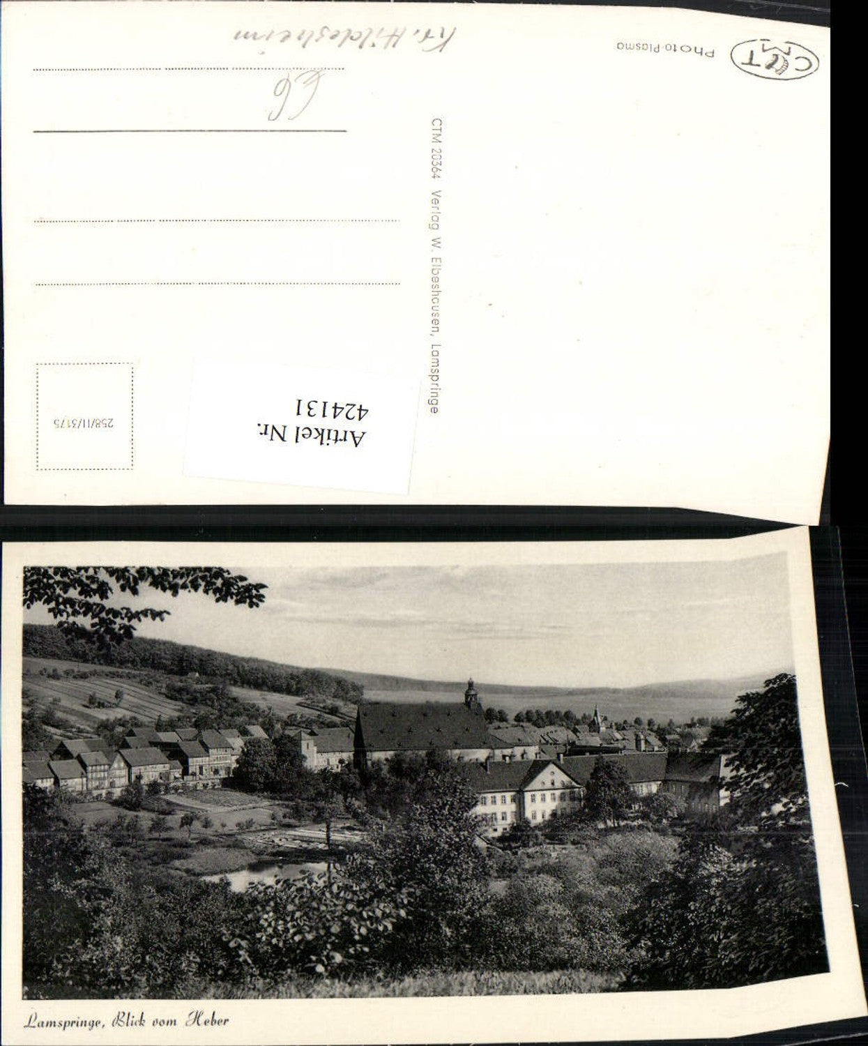 424131,Lamspringe Teilansicht vom Heber