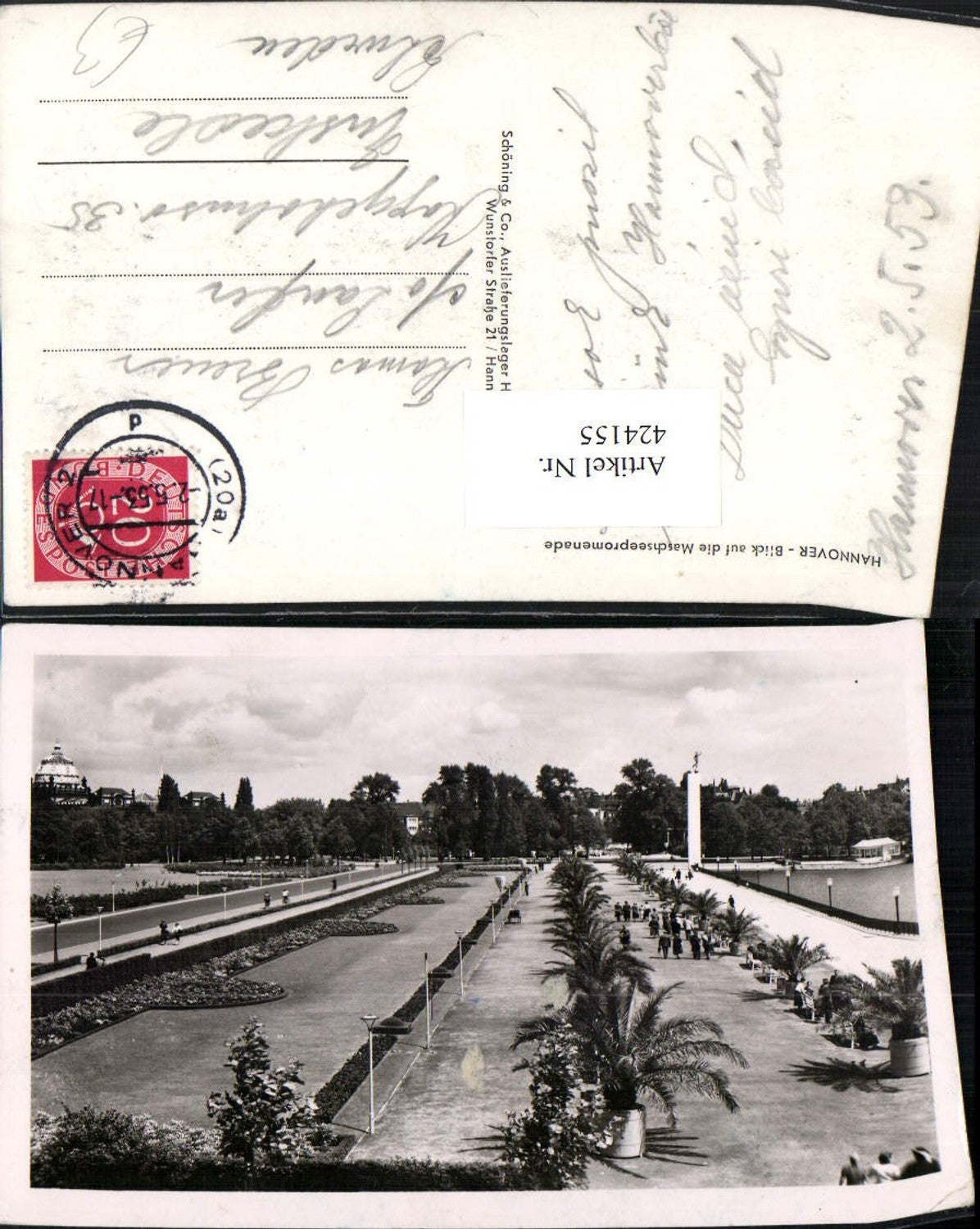 424155,Hannover Blick auf die Maschseepromenade