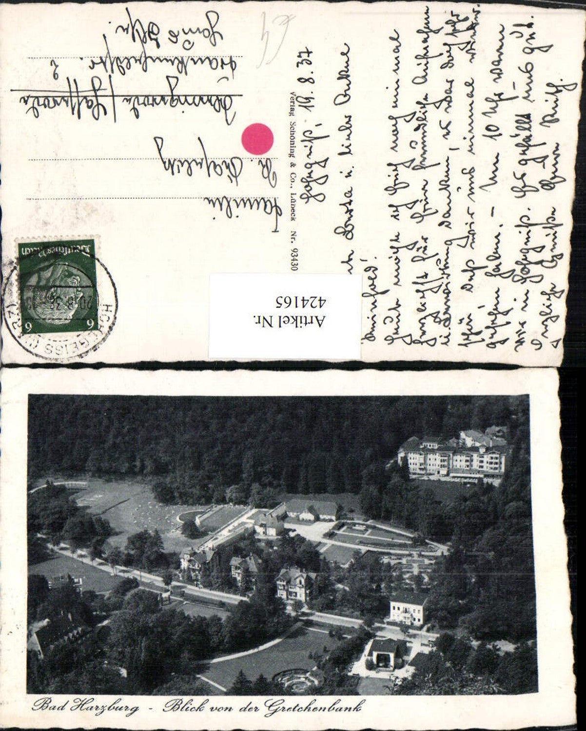 424165,Bad Harzburg Blick von d. Gretchenbank