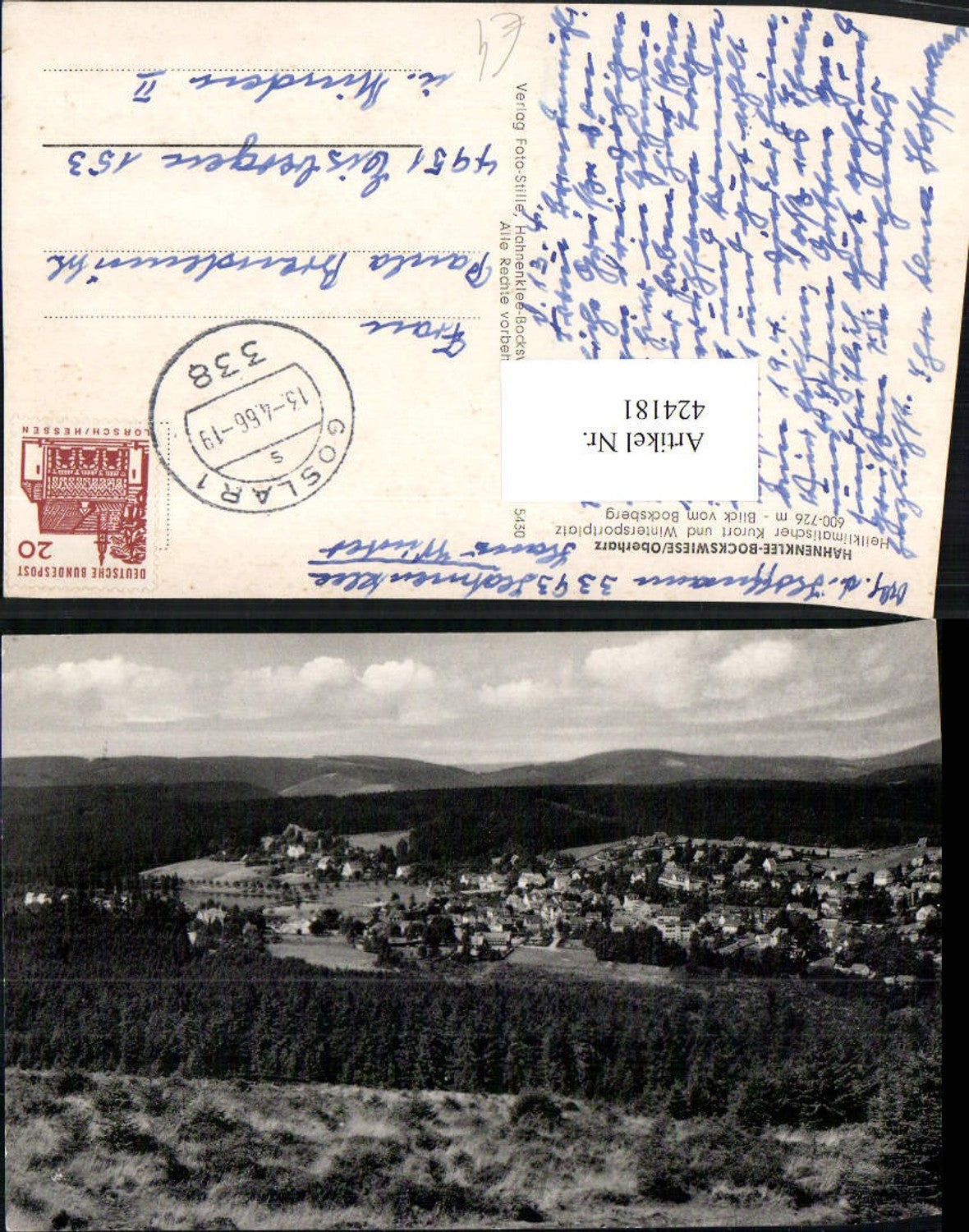 424181,Hahnenklee-Bockswiese im Oberharz Totale