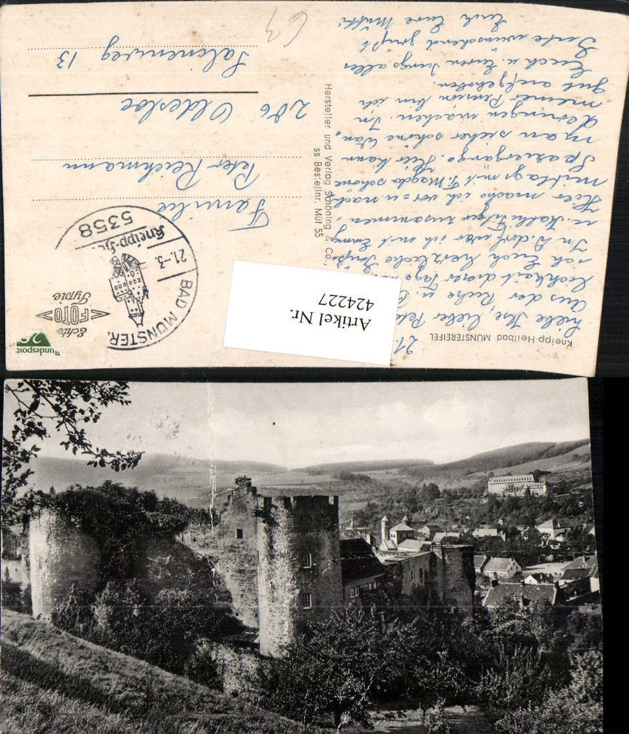 424227,Bad Münstereifel Teilansicht m. Ruine