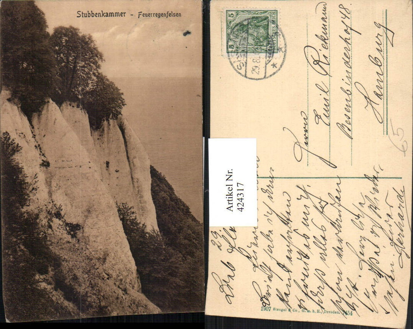 424317,Rügen Stubbenkammer Feuerregenfelsen Klippe