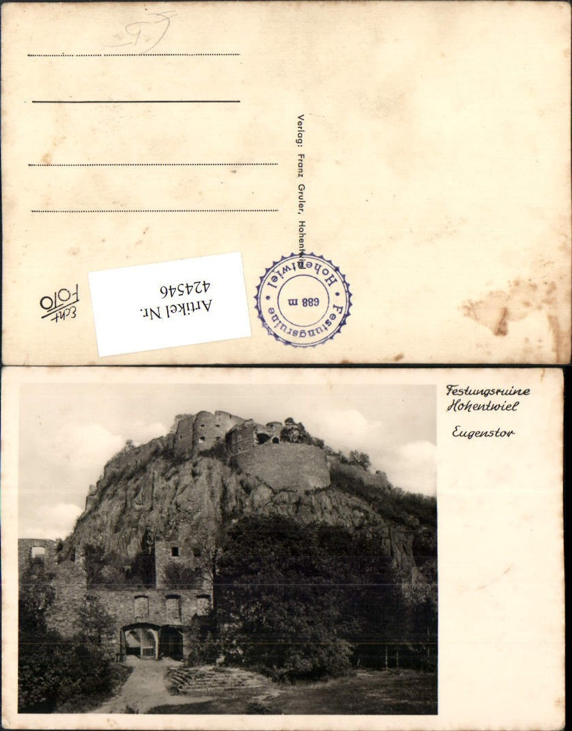 424546,Festungsruine Hohentwiel b. Singen Eugenstor