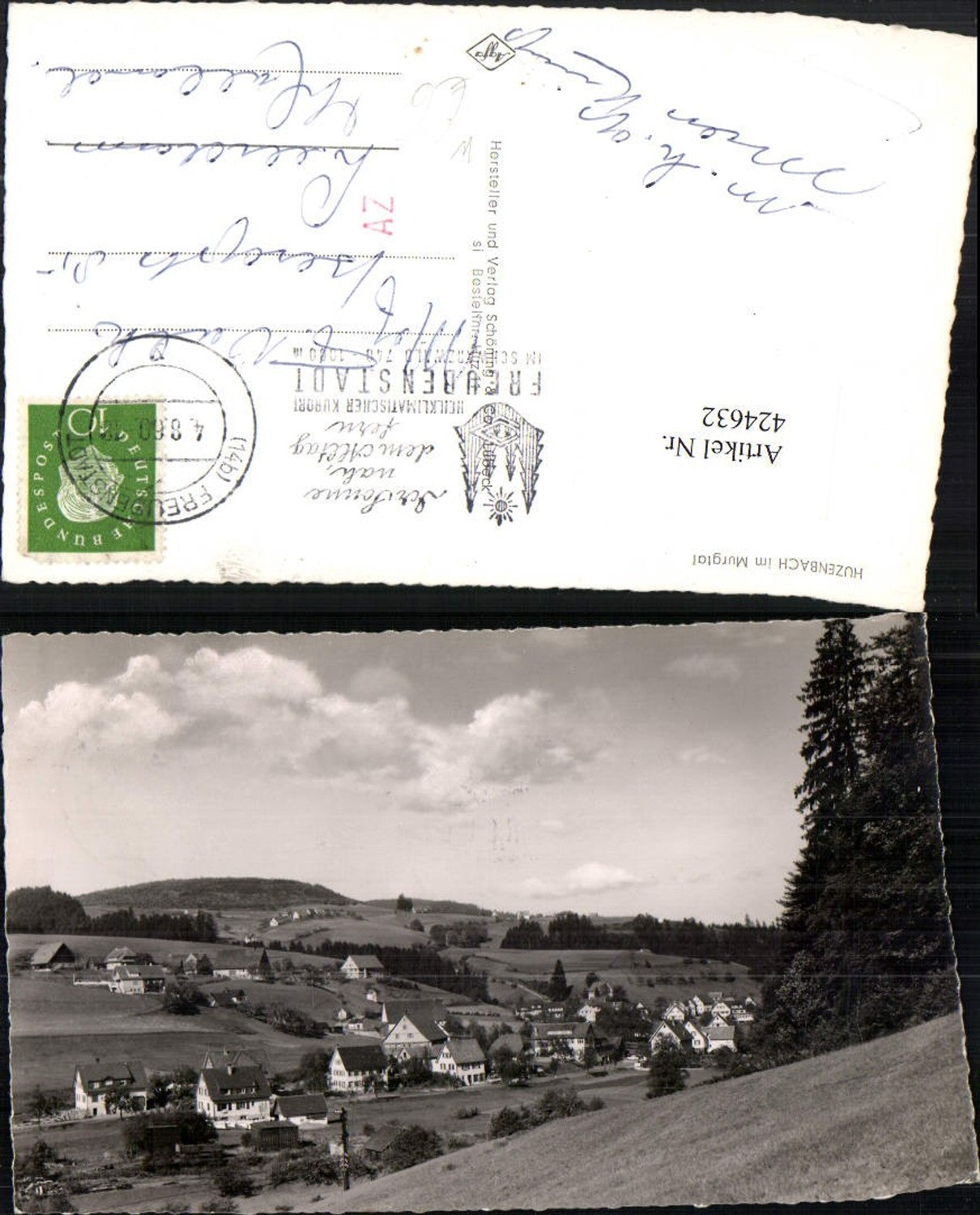 424632,Huzenbach im Murgtal b. Baiersbronn Teilansicht