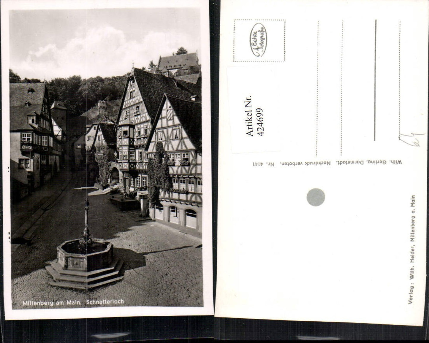 424699,Miltenberg am Main Schnatterloch Brunnen