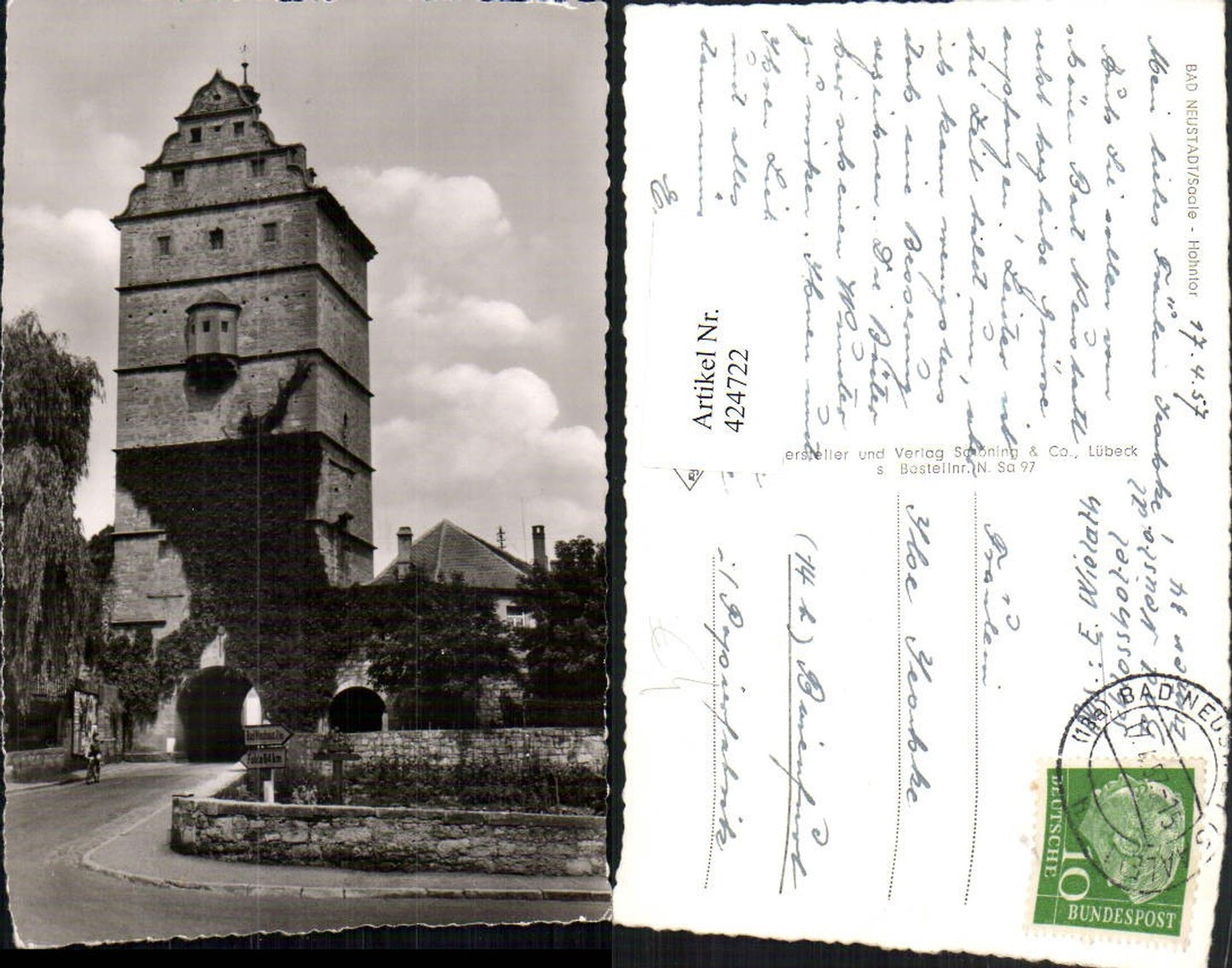 424722, Bad Neustadt an der Saale Hohntor Gate Tower