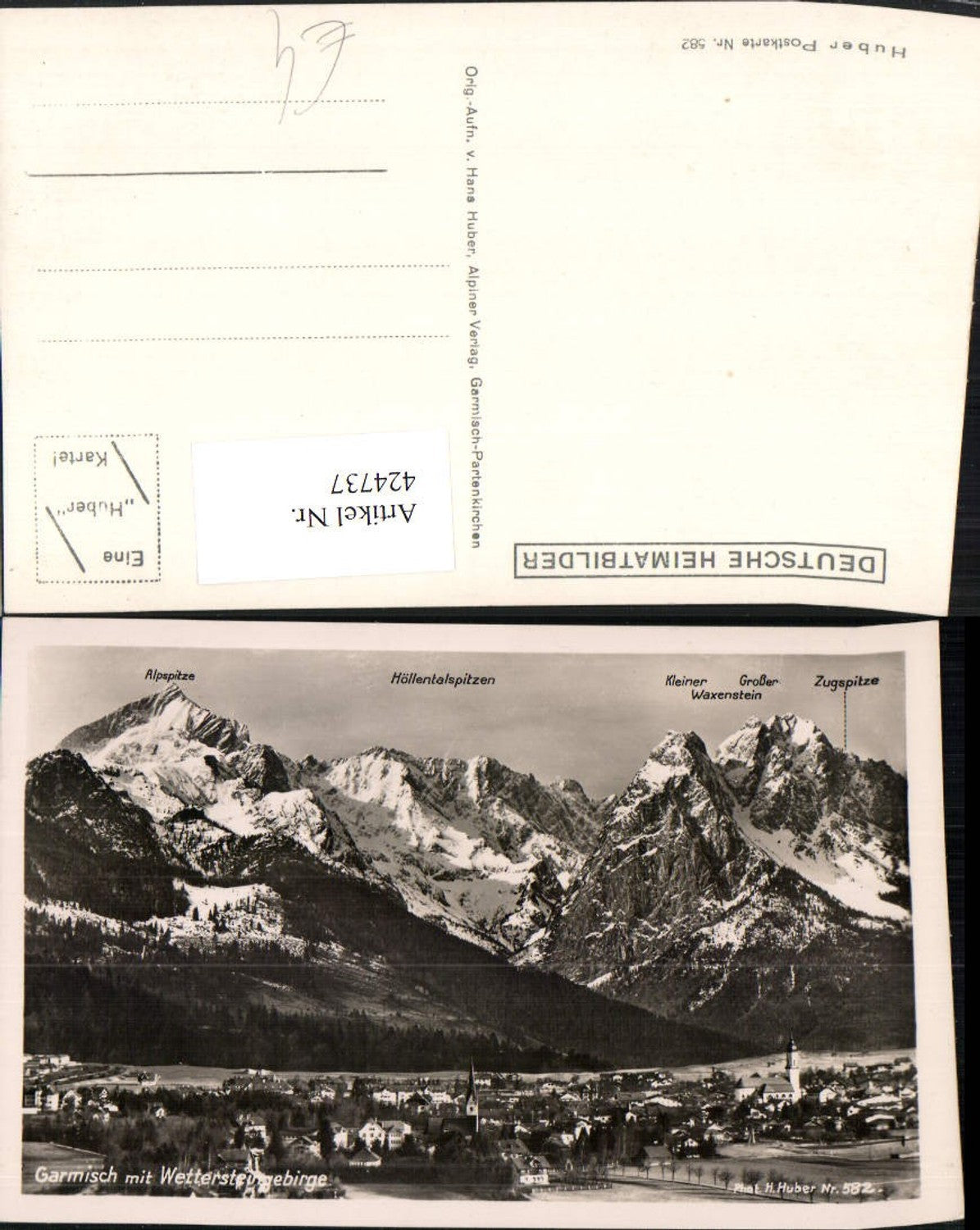 424737,Garmisch Totale m. Wettersteingebirge Bergkulisse