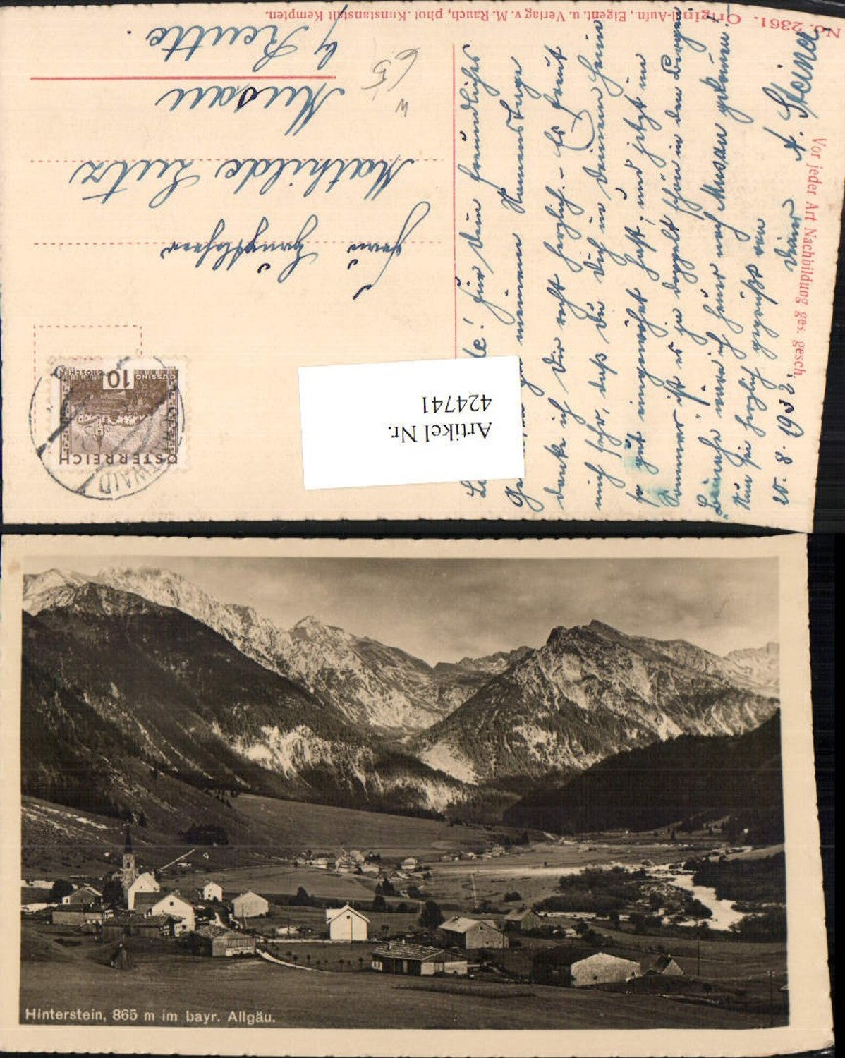 424741,Hinterstein im Allgäu b. Bad Hindelang Totale Bergkulisse