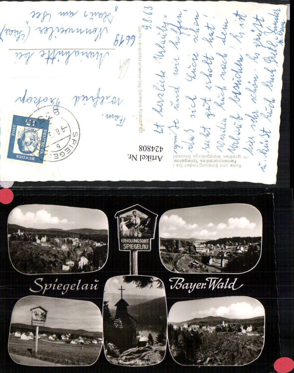 424808,Spiegelau Totale Kapelle Mehrbildkarte