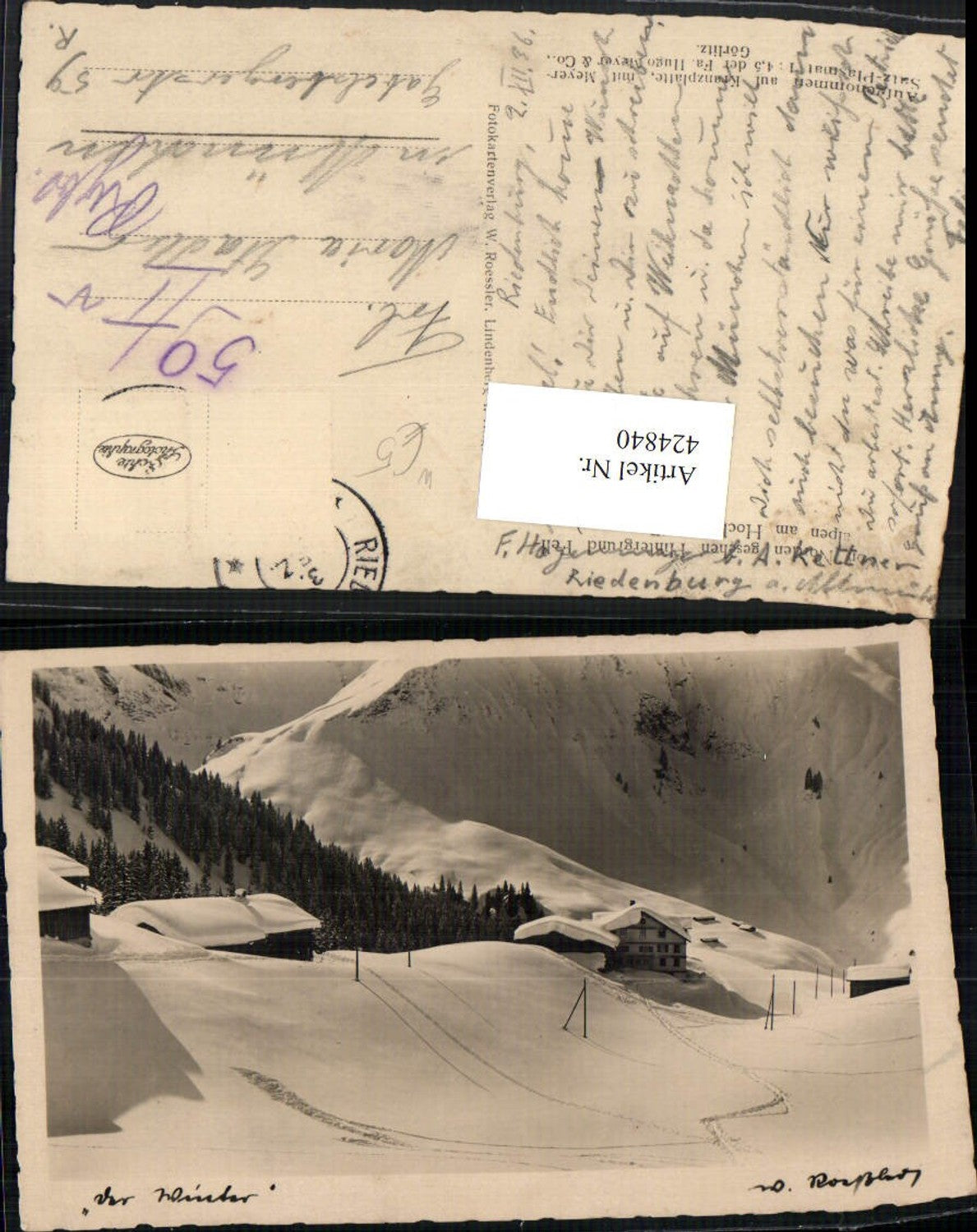 424840, Hochberg near Traunstein, mountain hut with fur, winter scene