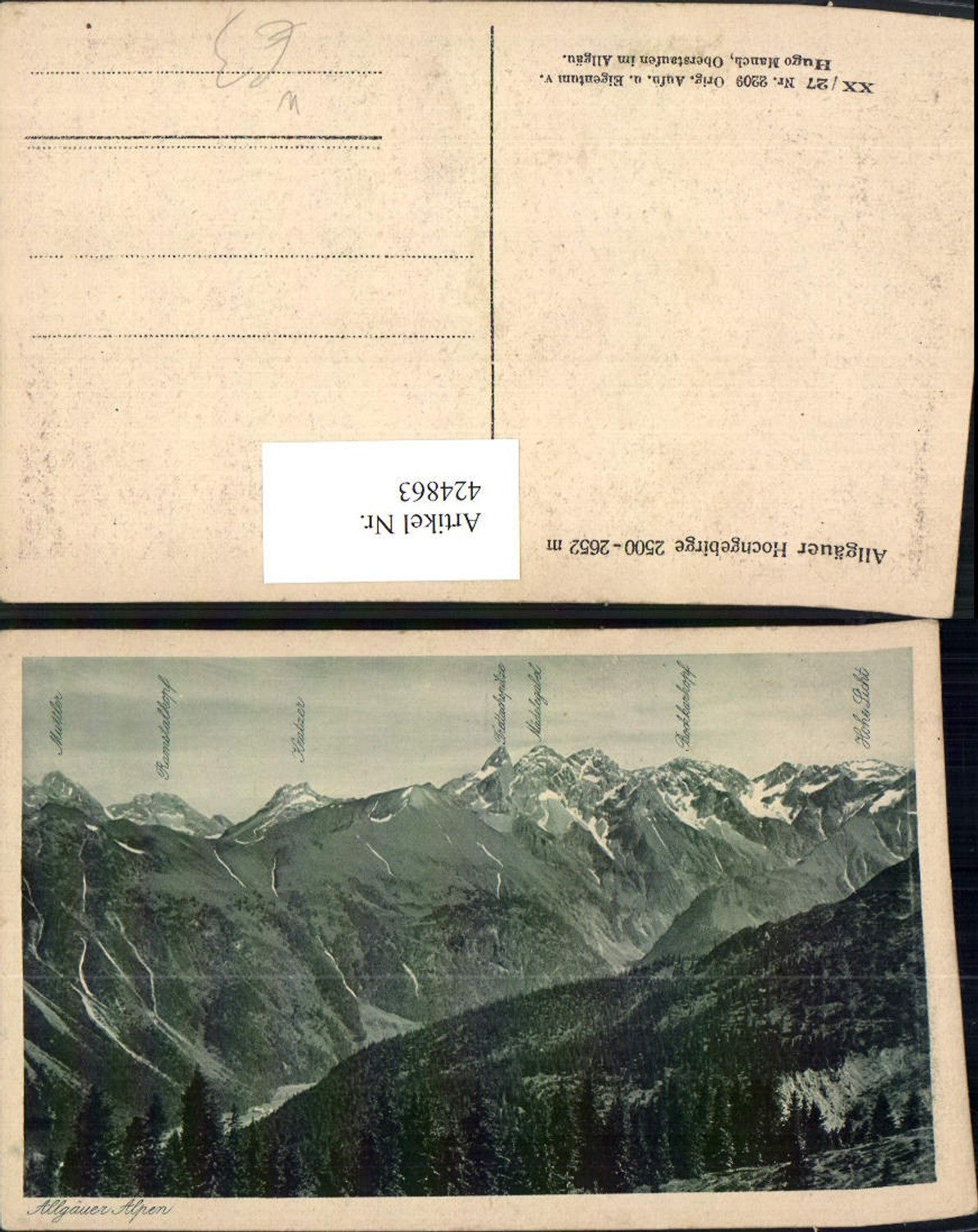 424863,Allgäuer Hochgebirge b. Oberstaufen Bergkulisse