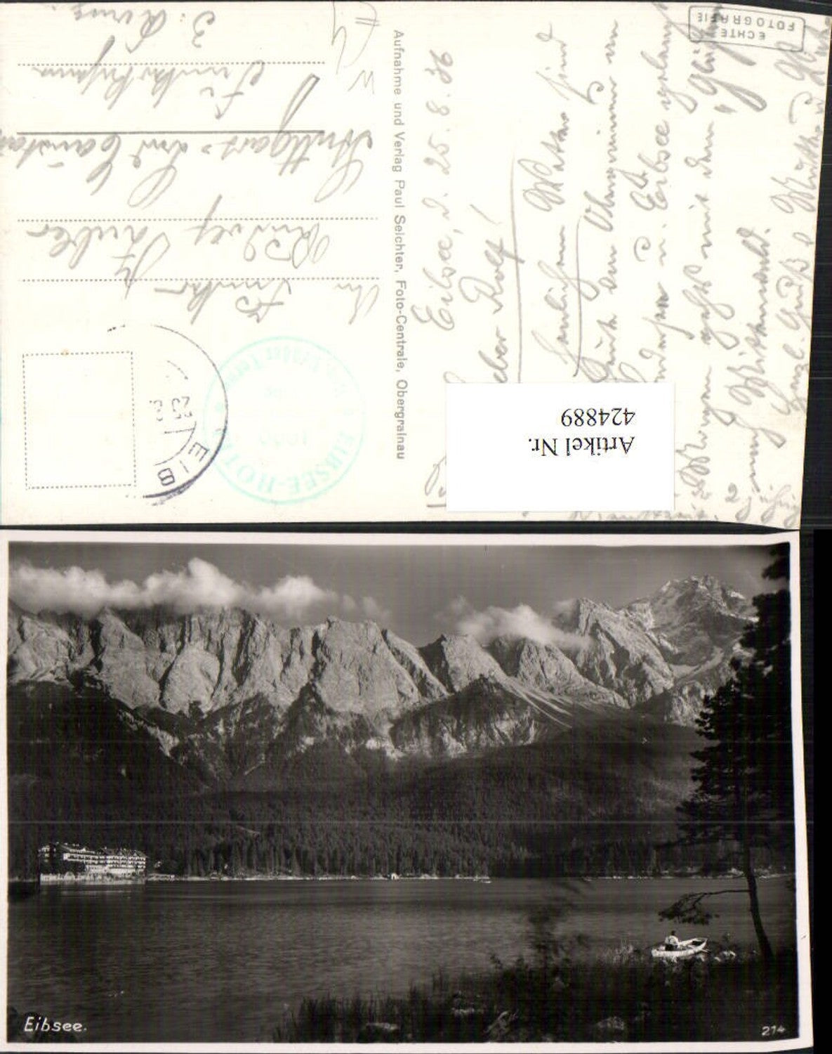 424889,Eibsee See b. Grainau Bergkulisse
