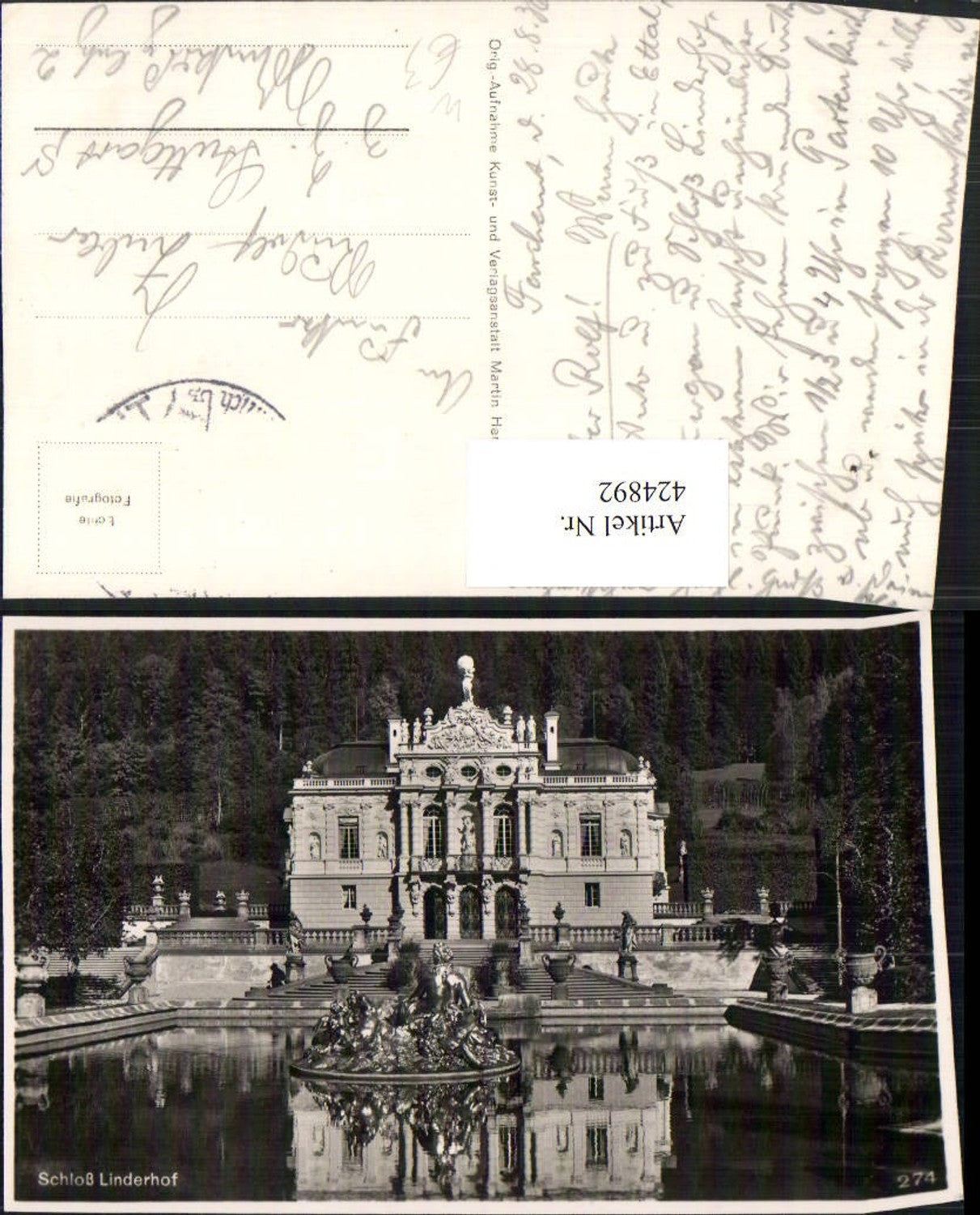 424892,Schloss Linderhof b. Ettal
