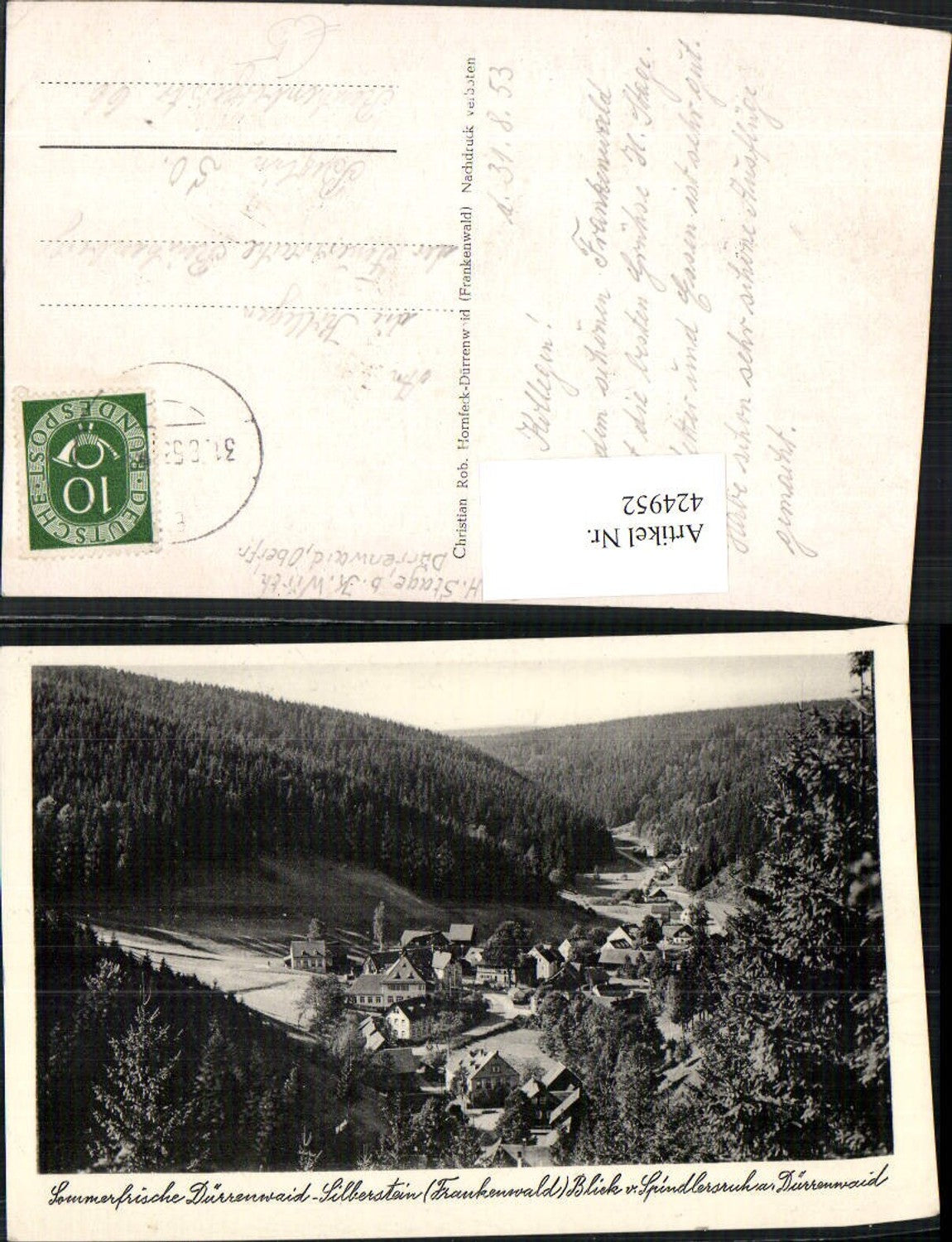 424952,Dürrenwaid-Silberstein b. Geroldsgrün Totale von d. Spindlersruh