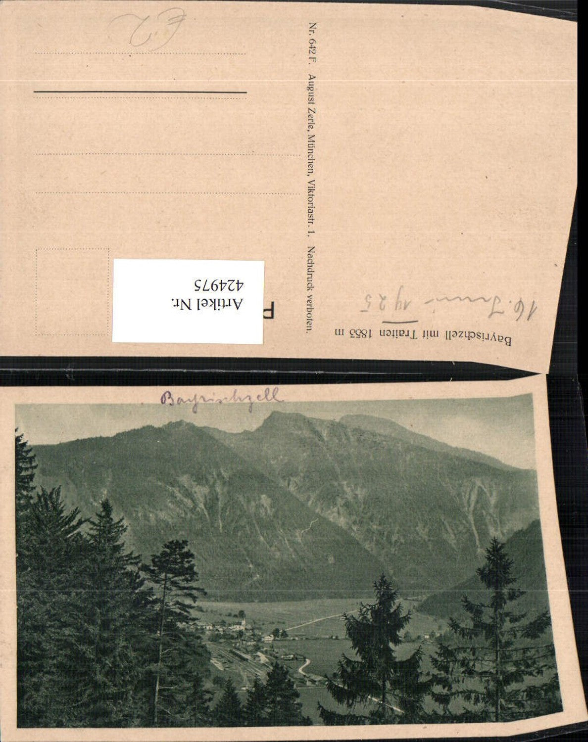 424975,Bayrischzell Totale m. Traiten Bergkulisse