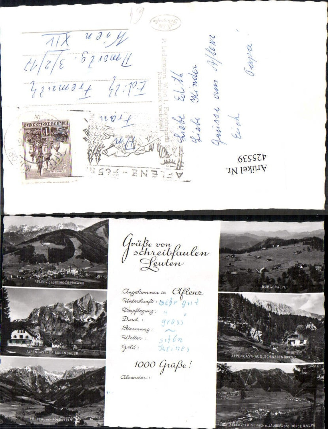 Alte Ansichtskarte – Old Postcard