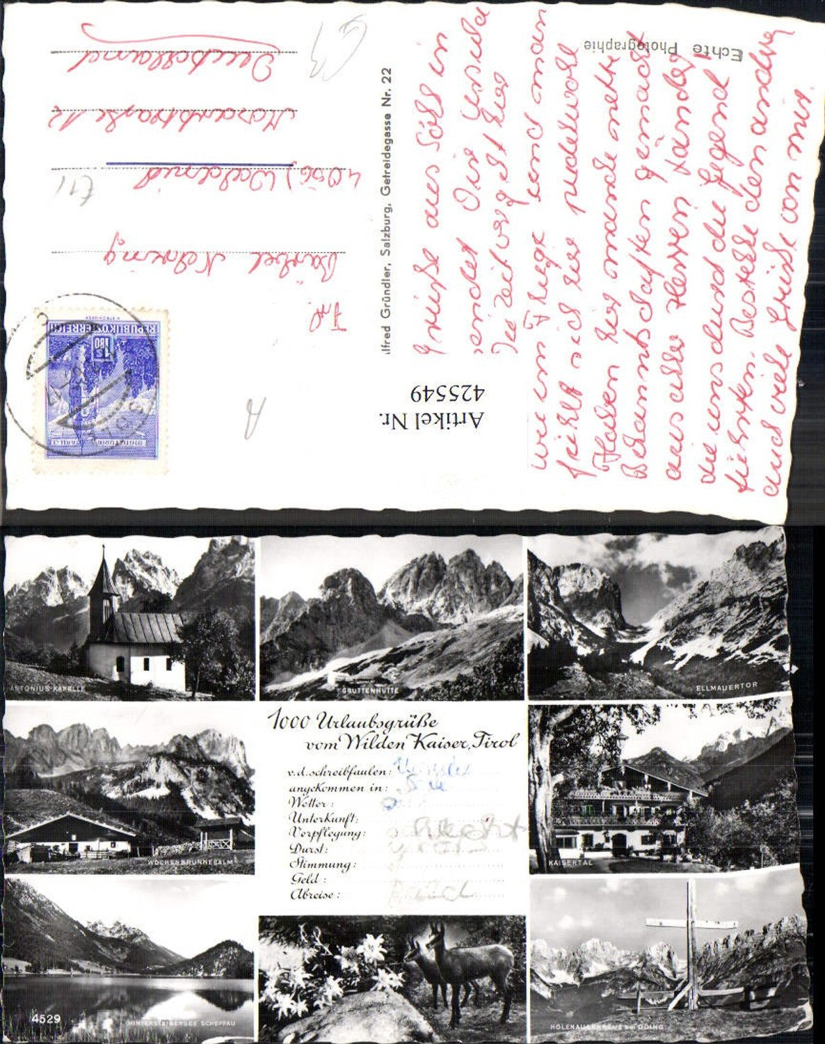 Alte Ansichtskarte – Old Postcard