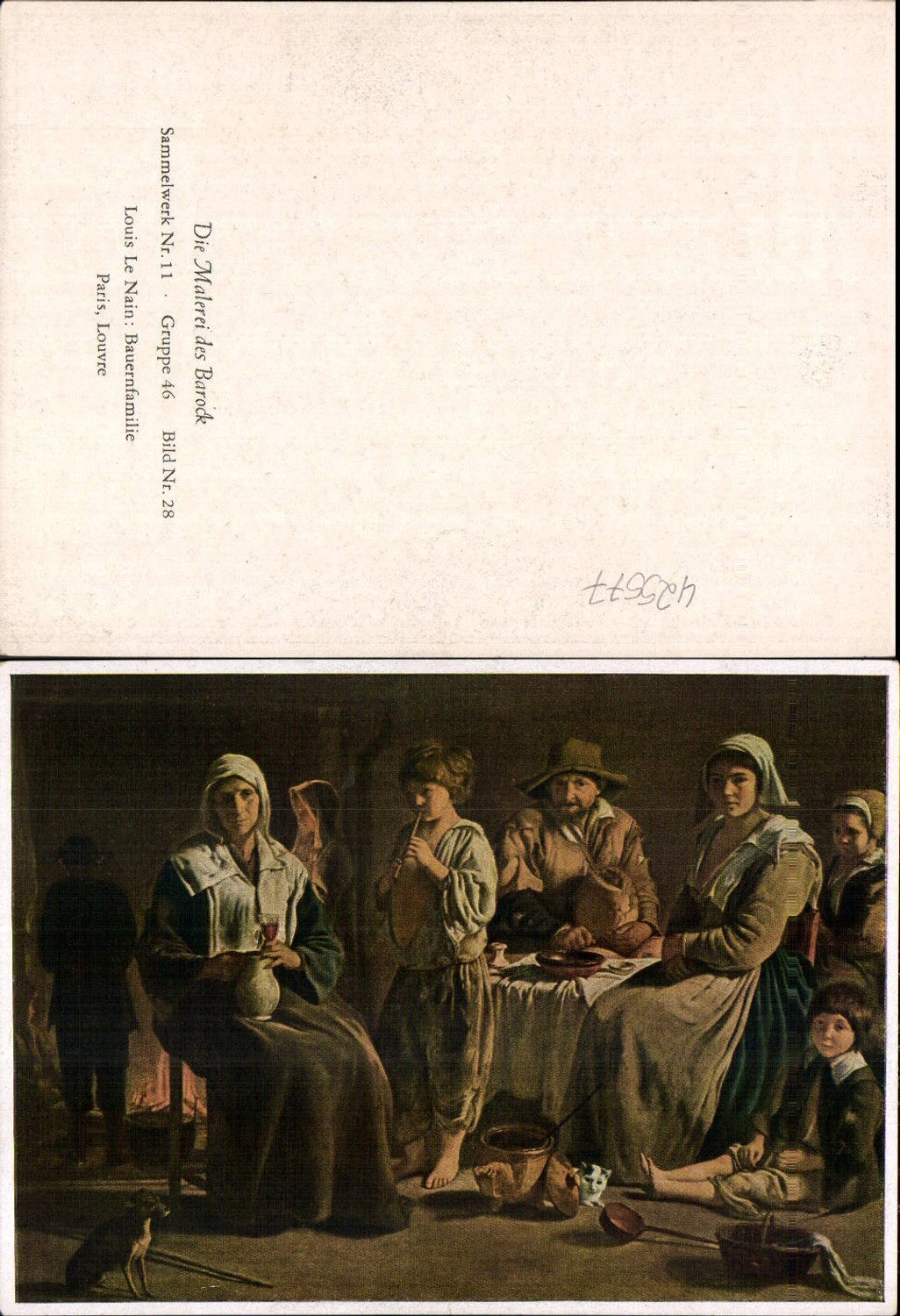 425577,Künstler Ak Louis Le Nain Bauernfamilie Barock