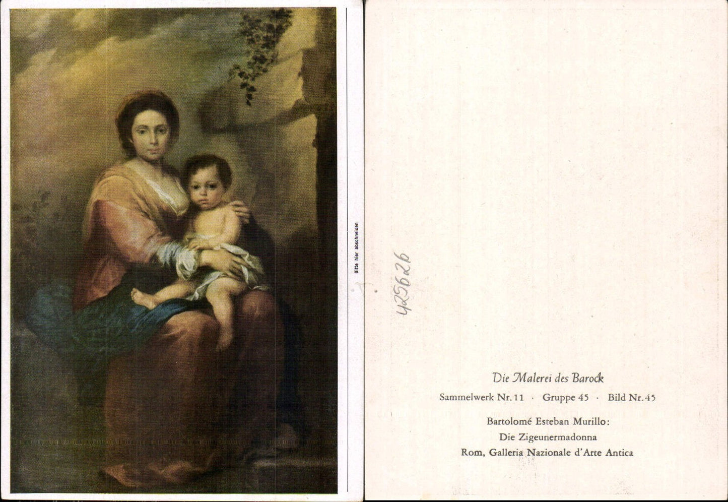 425626,Künstler Ak Bartolome Esteban Murillo Die Zigeunermadonna Erotik Mignon Barock