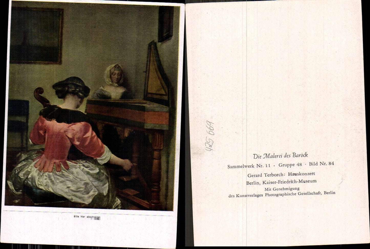 425669, Artist Ak Gerard Terboch House Concert Baroque Music
