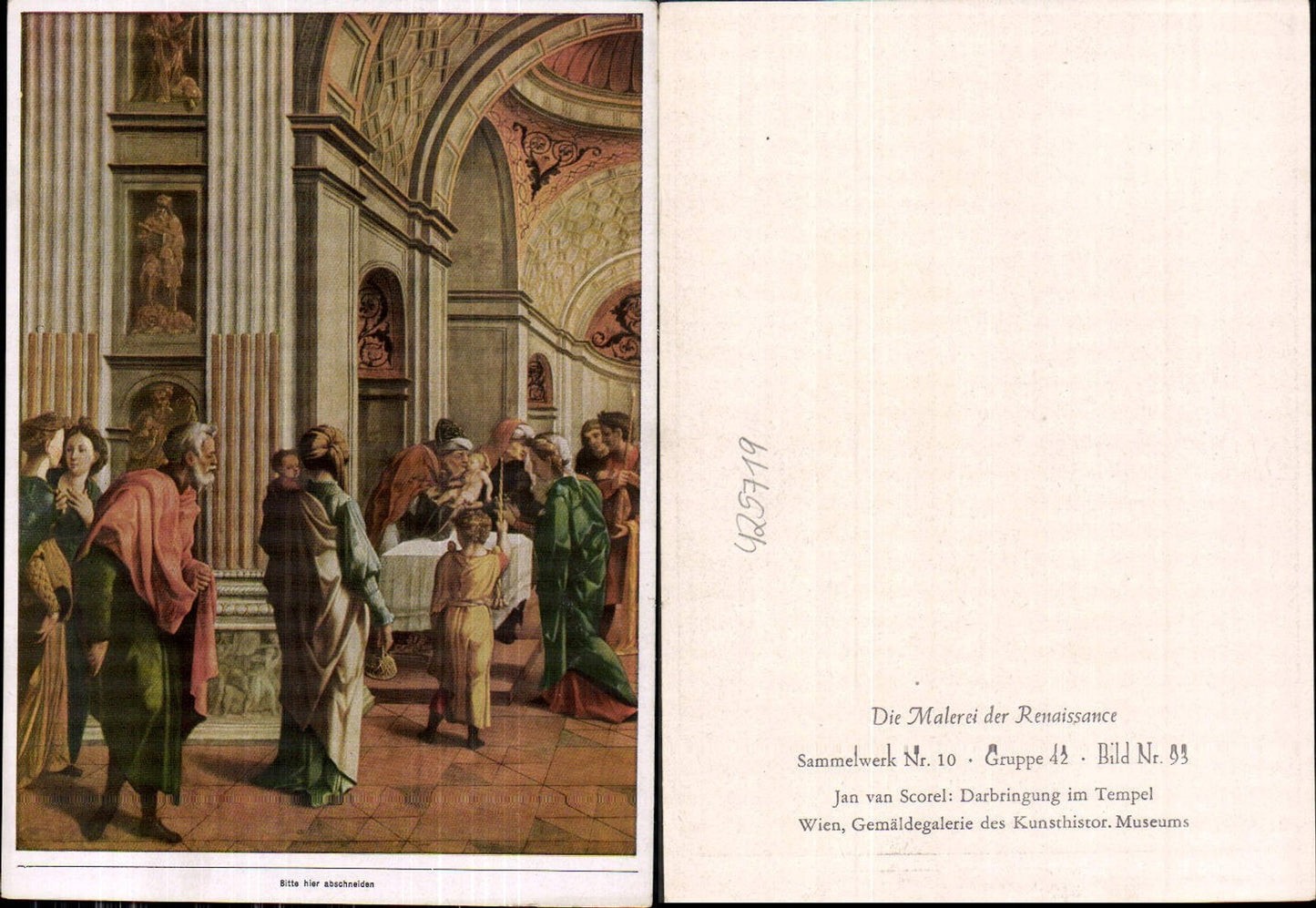 425719,Künstler Ak Jan van Scorel Darbringung im Tempel Renaissance
