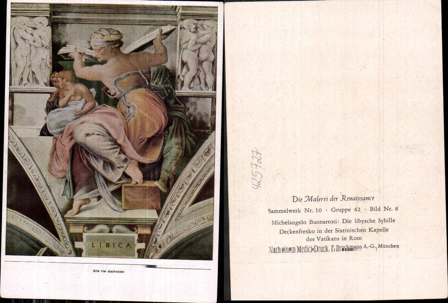 425727,Künstler Ak Michelangelo Buonarroti Die libysche Sybille Erotik Lesen Renaissance