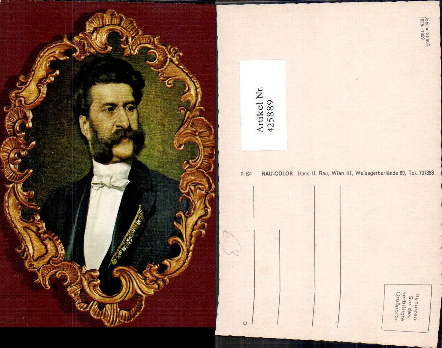 425889,Johann Strauß Portrait Komponist