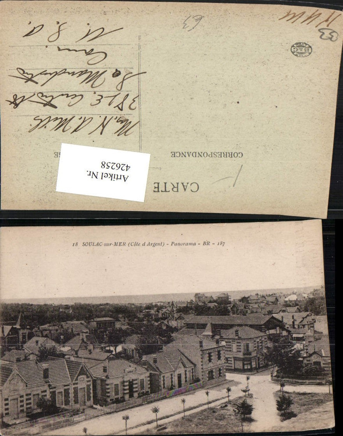 426258,Aquitanien Gironde Soulac-sur-Mer Panorama Teilansicht