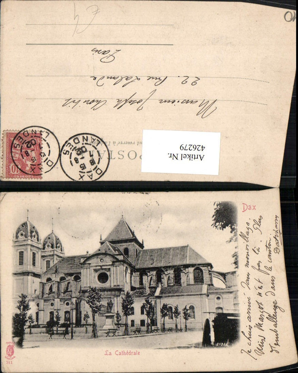 426279,Aquitanien Landes Dax La Cathedrale Kirche