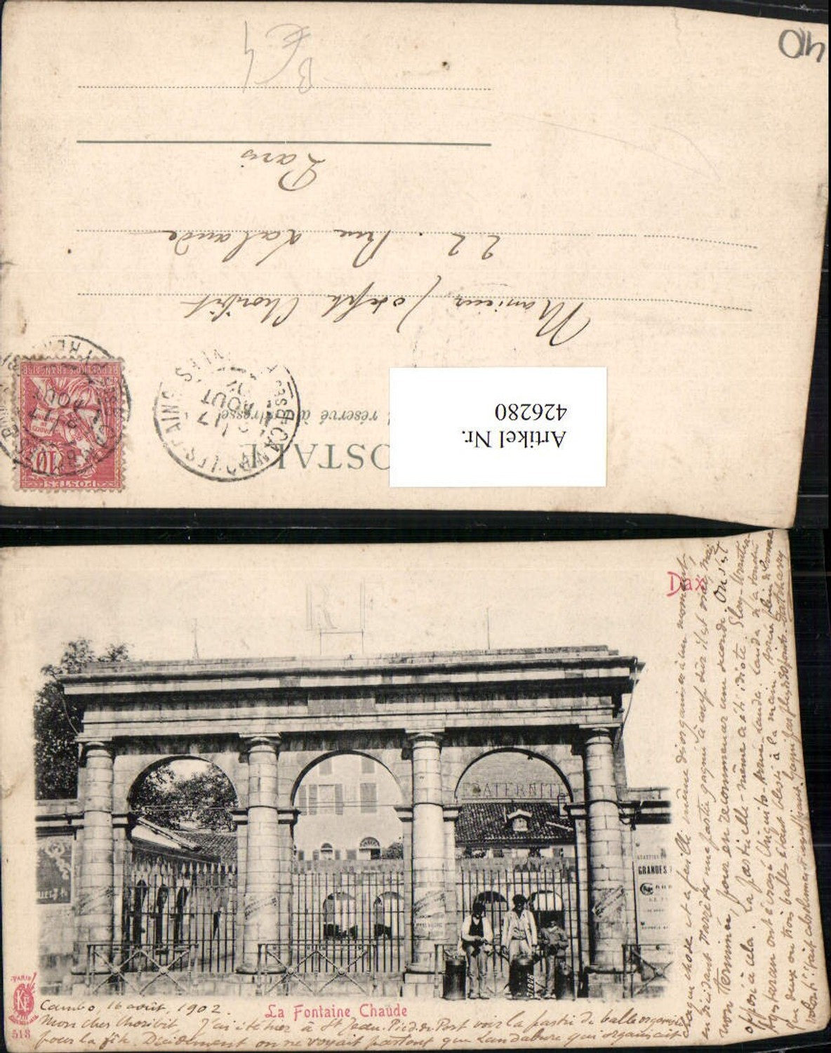 426280,Aquitanien Landes Dax La Fontaine Chaude Arkaden