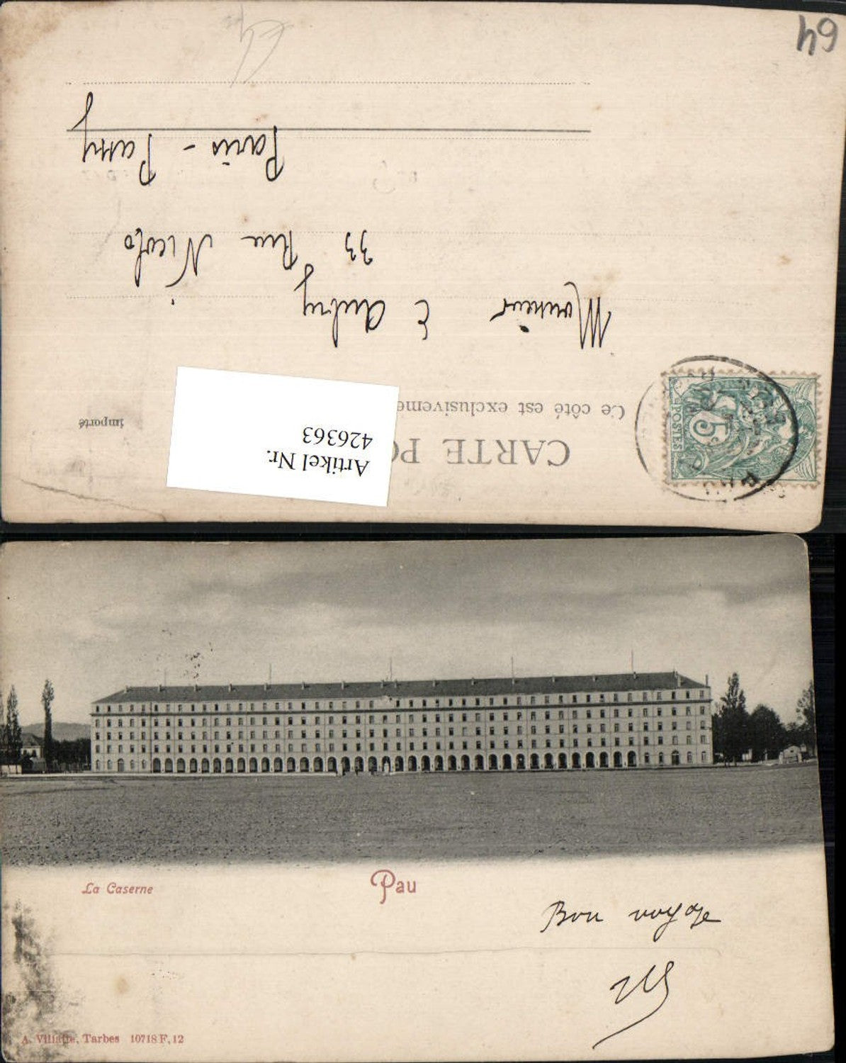 426363,Aquitanien Pyrenees-Atlantiques Pau La Caserne Kaserne