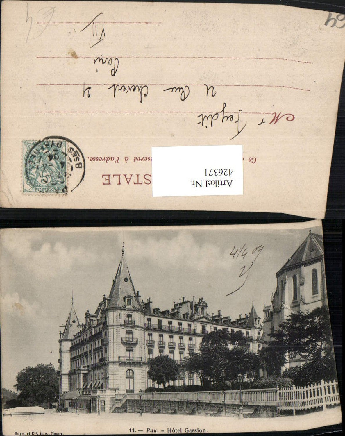 426371,Aquitanien Pyrenees-Atlantiques Pau Hotel Gassion