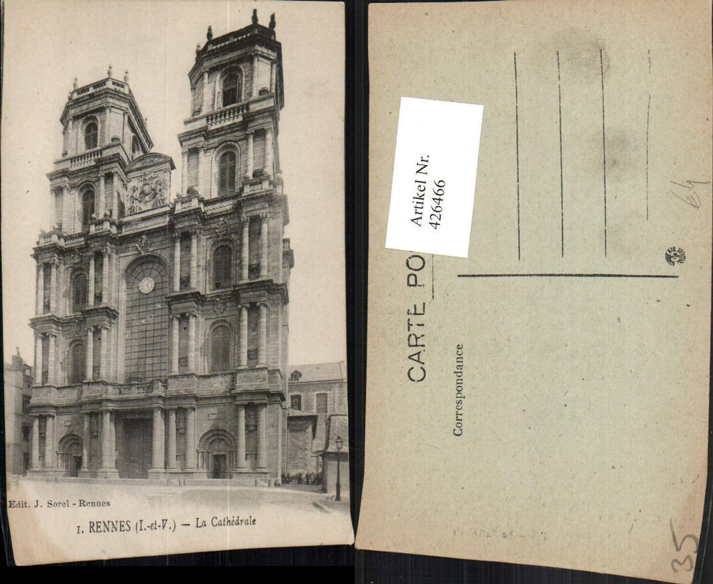 426466,Bretagne Ille-et-Vilaine Rennes La Cathedrale Kirche