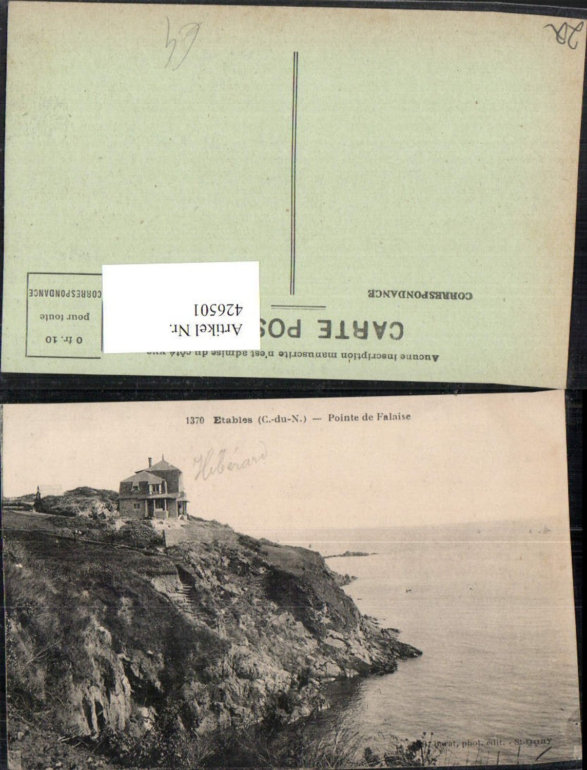 426501,Bretagne Cote-Amor Etables Pointe de Falaise Küste