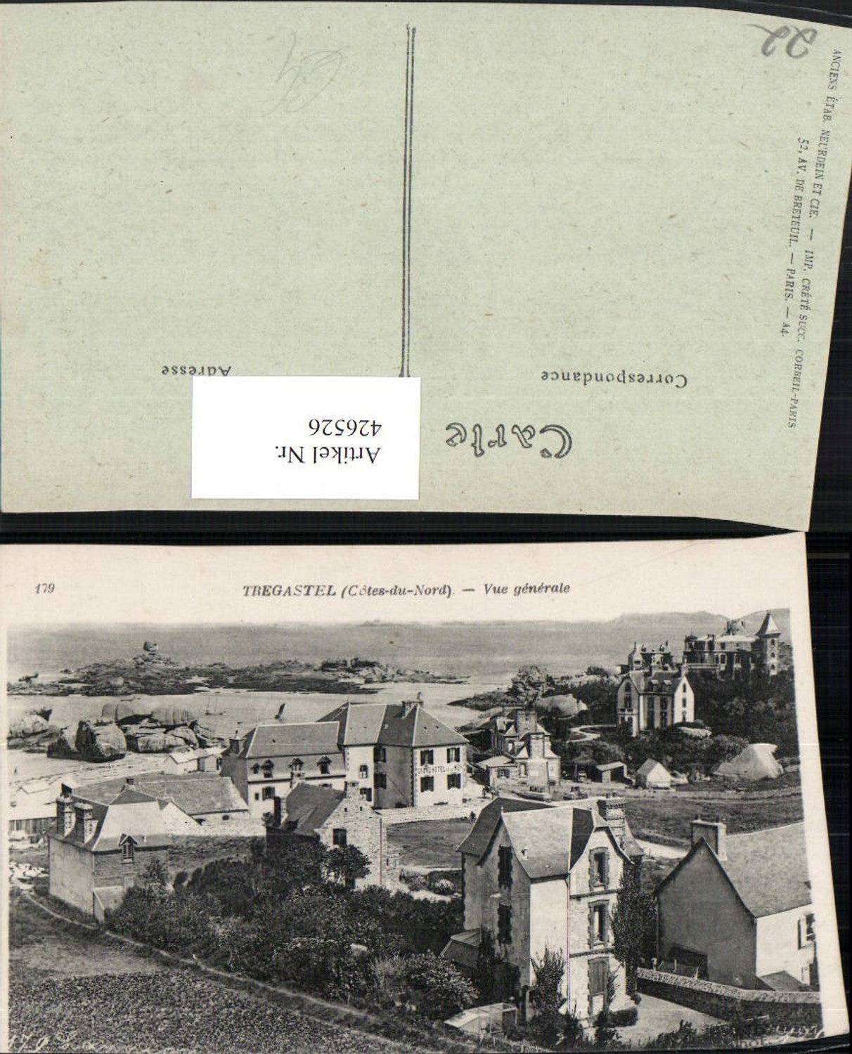 426526,Bretagne Cote-Amor Tregastel Vue generale Teilansicht