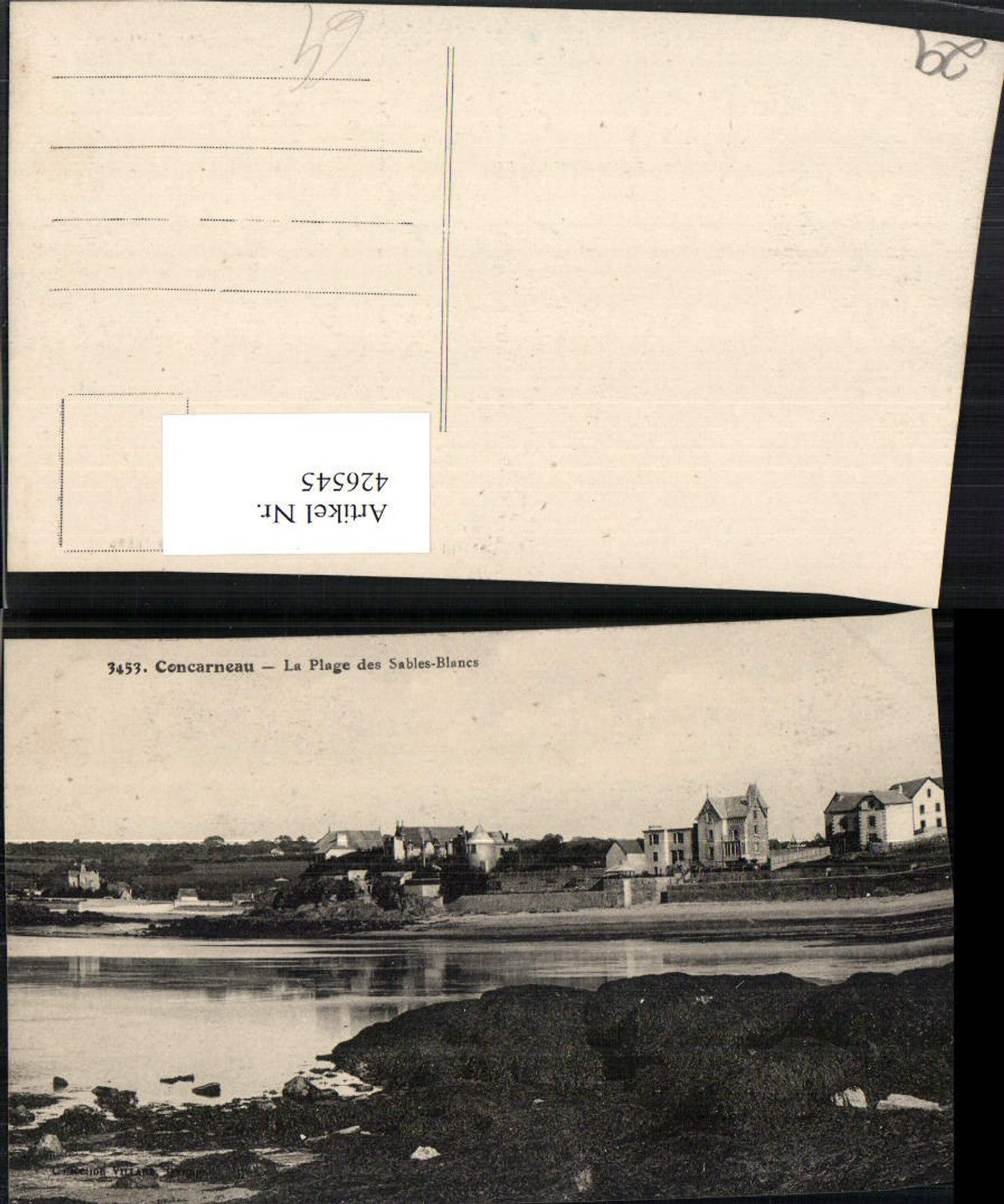 426545,Bretagne Finistere Concarneau La Plage des Sables-Blancs Küste
