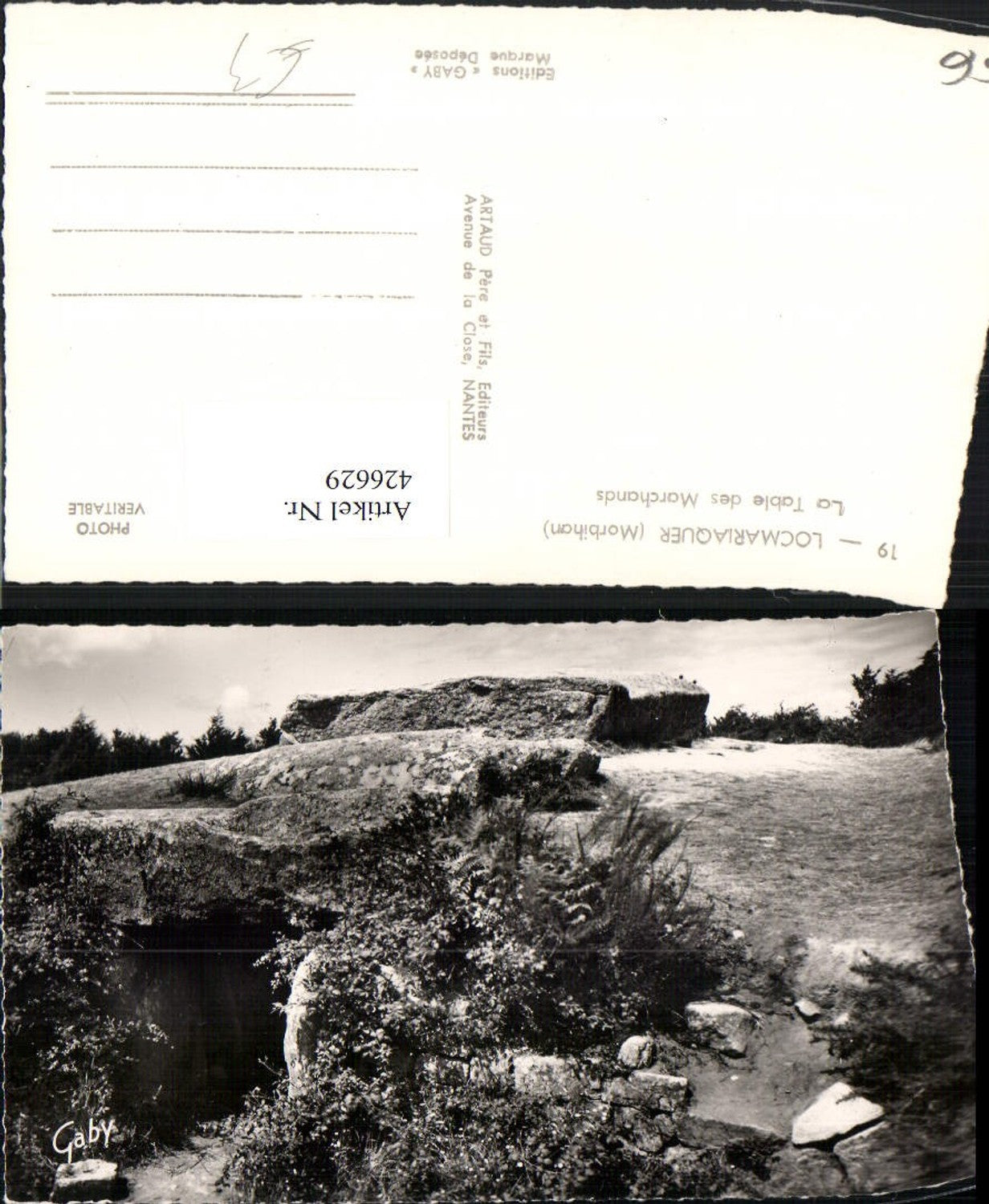 426629,Bretagne Morbihan Locmariaquer La Table des Marchands Felsen