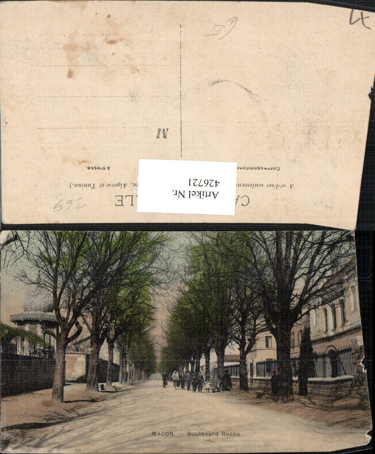 426721,Burgund Saone-et-Loire Macon Boulevard Rocca Straßenansicht